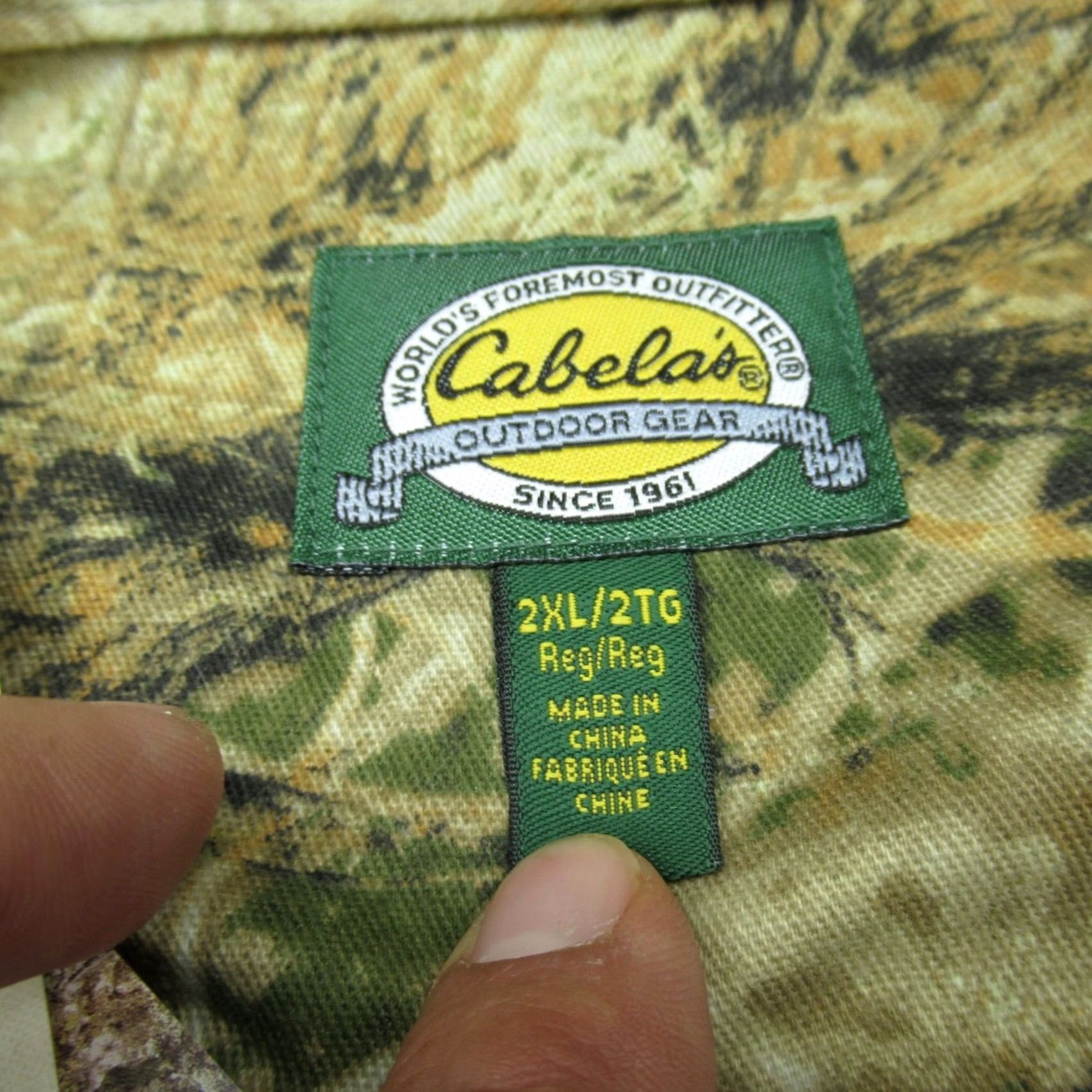 Vintage Cabela's Shirt Mens 2XL Tan Camo ZONZ Western 7 Button Long Sleeve Hunting NEW Size US XXL / EU 58 / 5 - 4 Thumbnail