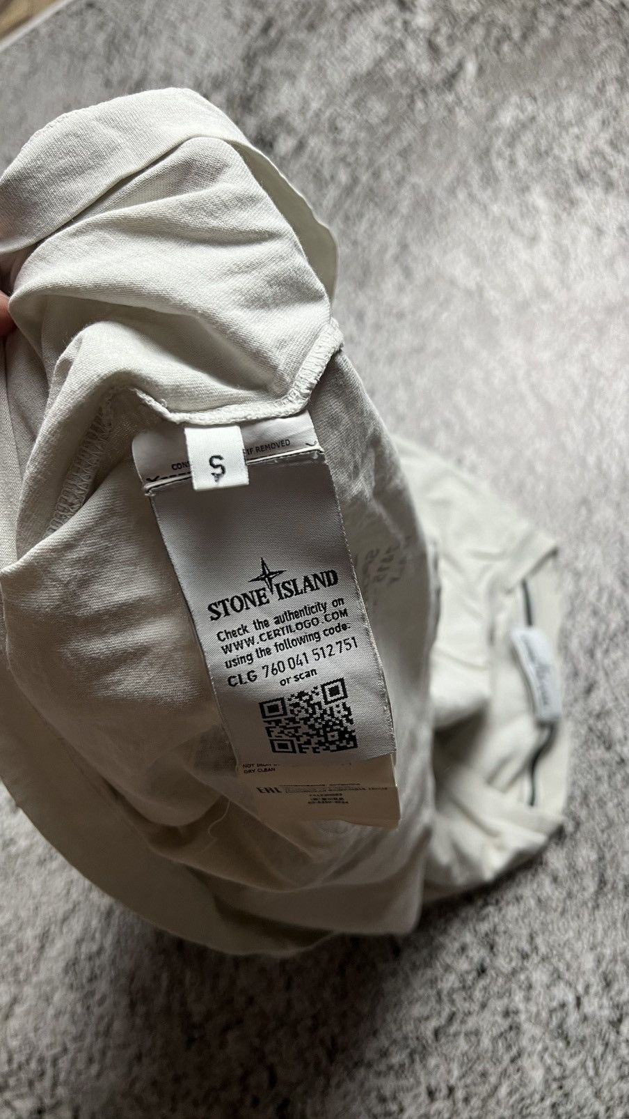 Stone Island Ss/21 Stone Island Massimo Osti “marble three” trashed tee Size US S / EU 44-46 / 1 - 8 Thumbnail