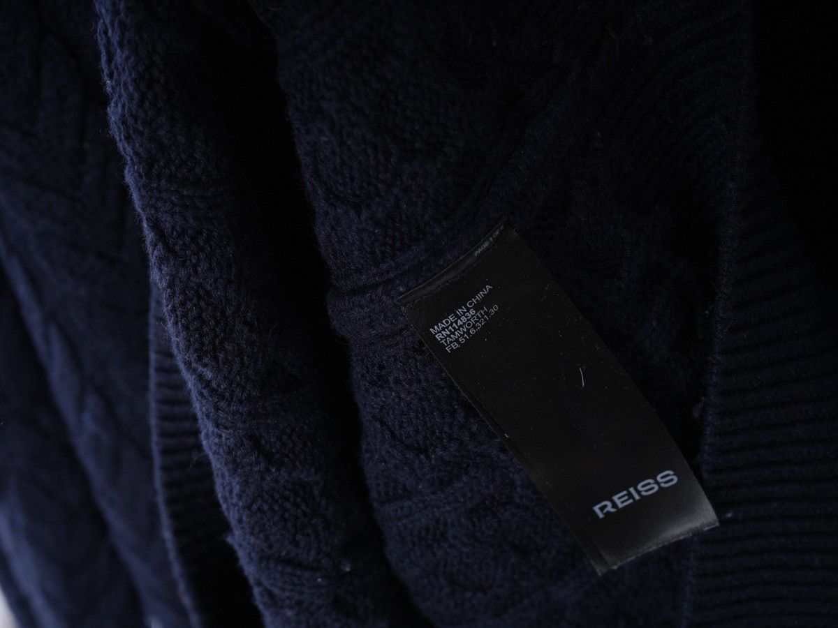 Reiss Reiss Heavy Knit Cotton Tamworth 1/4 zip Sweater XL Size US XL / EU 56 / 4 - 5 Thumbnail