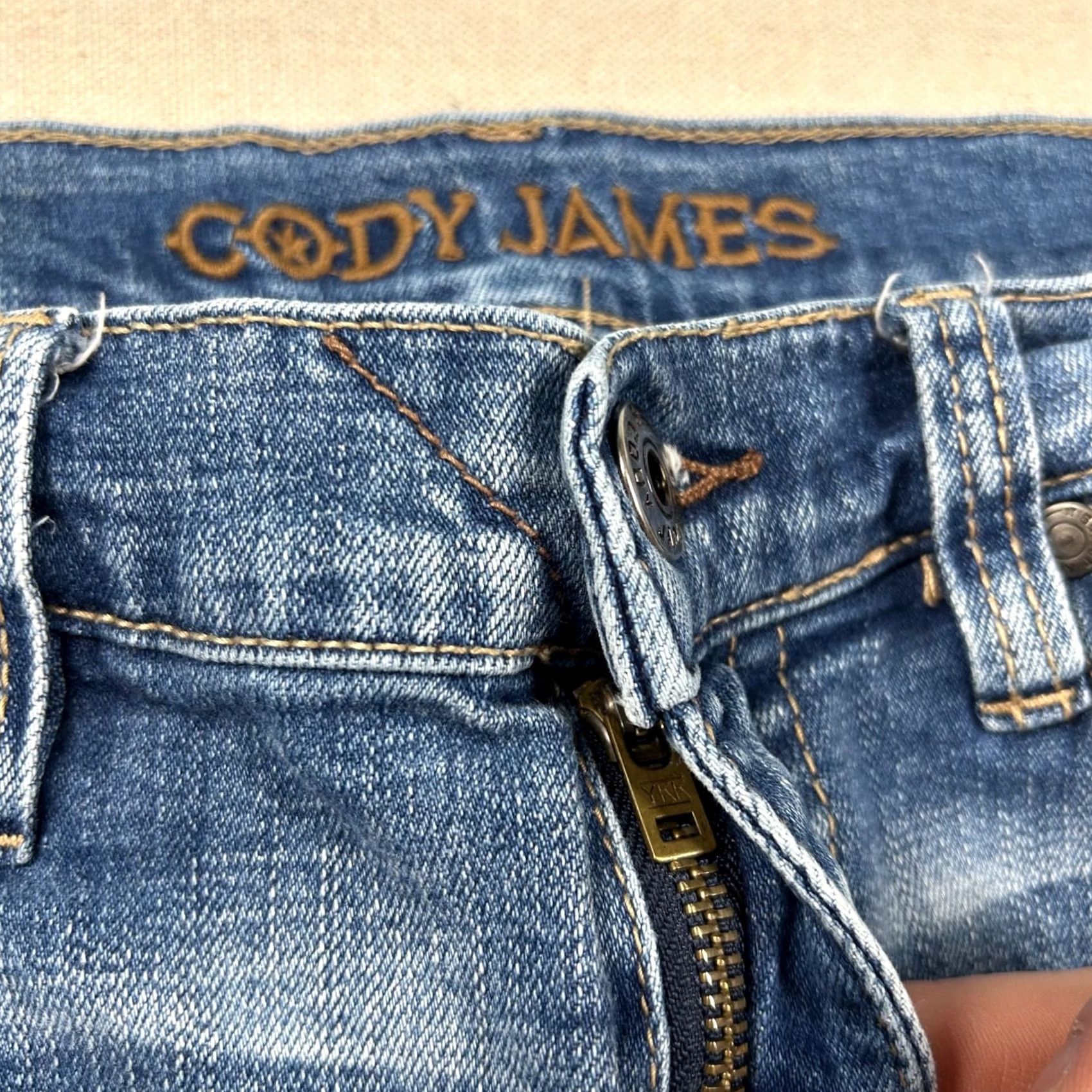 Cody James Cody James Jeans Mens 32x30 Duke Boot Cut Western Country Blue Size US 32 / EU 48 - 3 Thumbnail