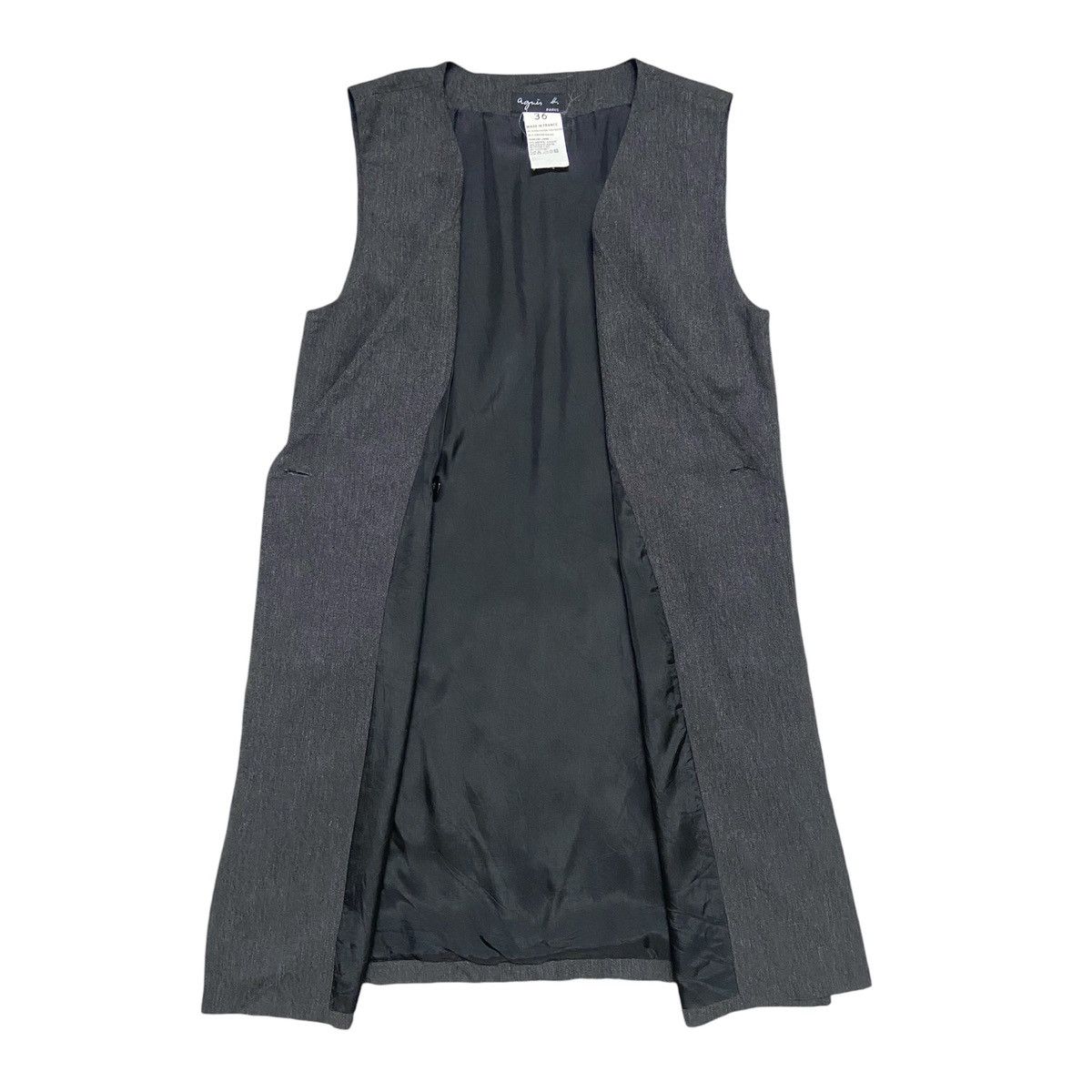 Designer × agnes b. Agnes b. Dark Grey Mini Dress Size XS / US 0-2 / IT 36-38 - 2 Thumbnail