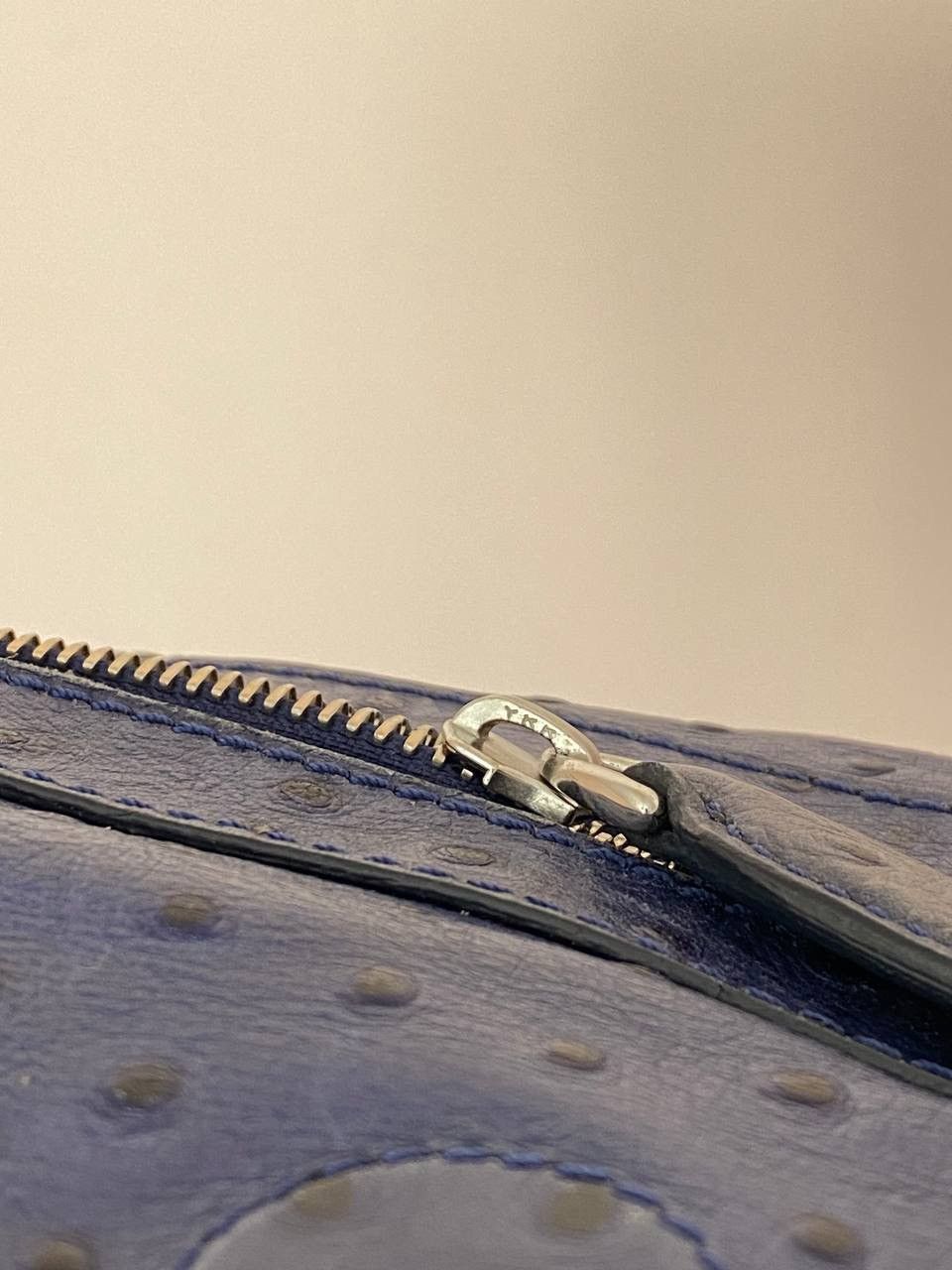 Etienne Aigner Etienne Aigner Shoulder Bags Blue ostrich leather Size ONE SIZE - 8 Thumbnail