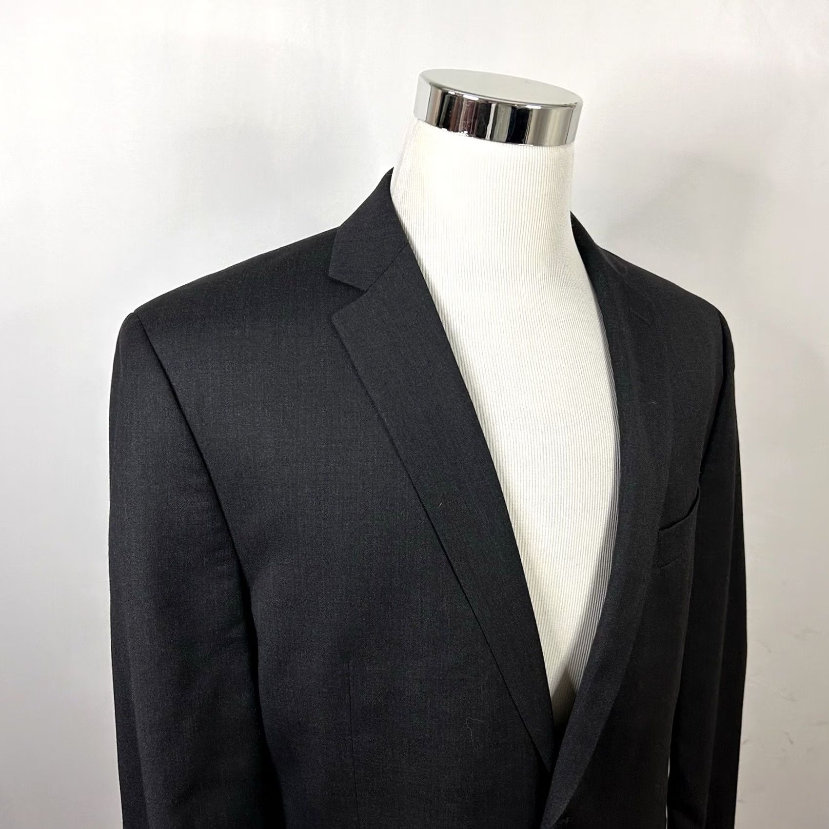 Calvin Klein Calvin Klein Sport Coat 42R Wool Charcoal Black Two Button Double Vented Mens Jacket Coat Regular Fit ANSI Size US XS / EU 42 / 0 - 2 Thumbnail