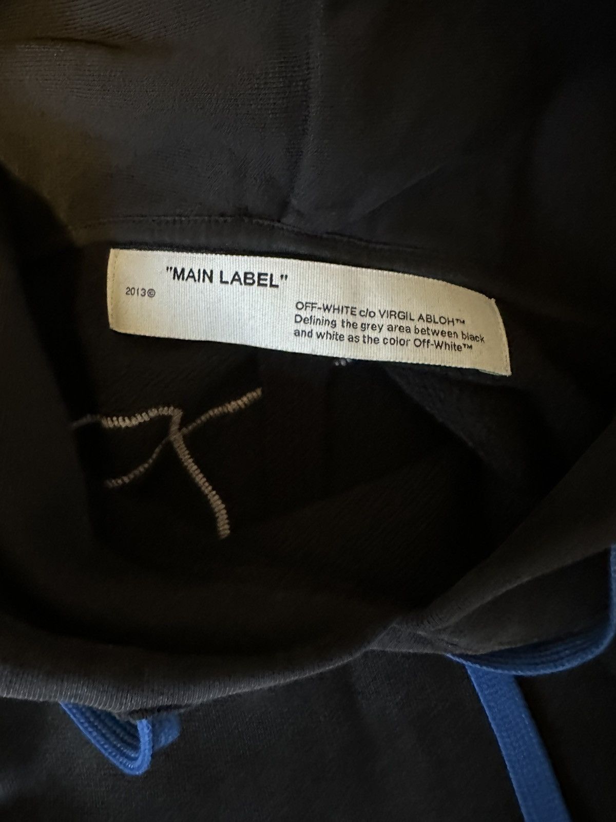 Off-White OFF-WHITE Abstract Arrows Embroidered Hoodie Black/White Size US L / EU 52-54 / 3 - 5 Thumbnail