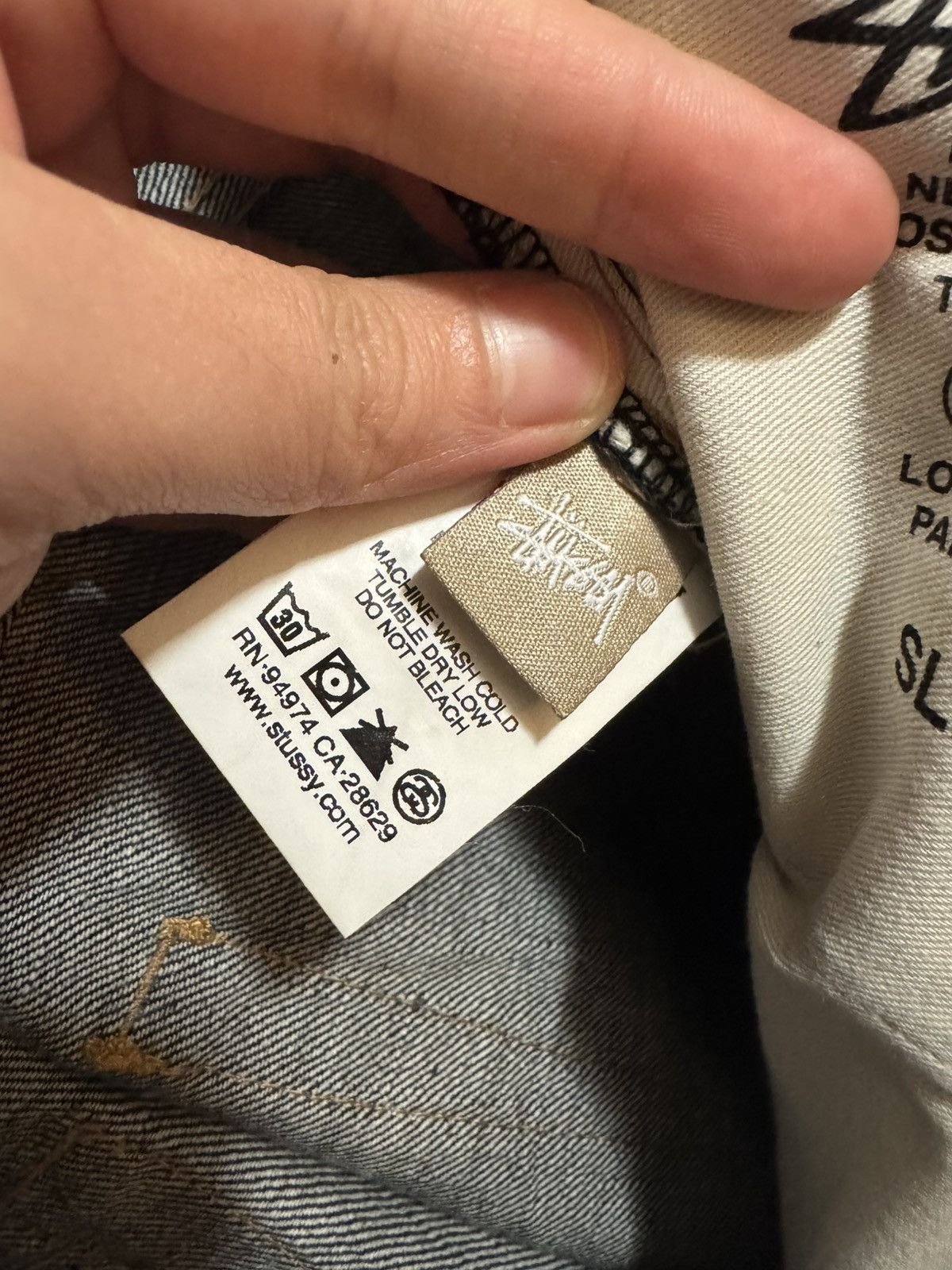 Stussy Stussy Deluxe Slim Fit Raw Red Line Selvedge Jeans Size US 32 / EU 48 - 8 Thumbnail