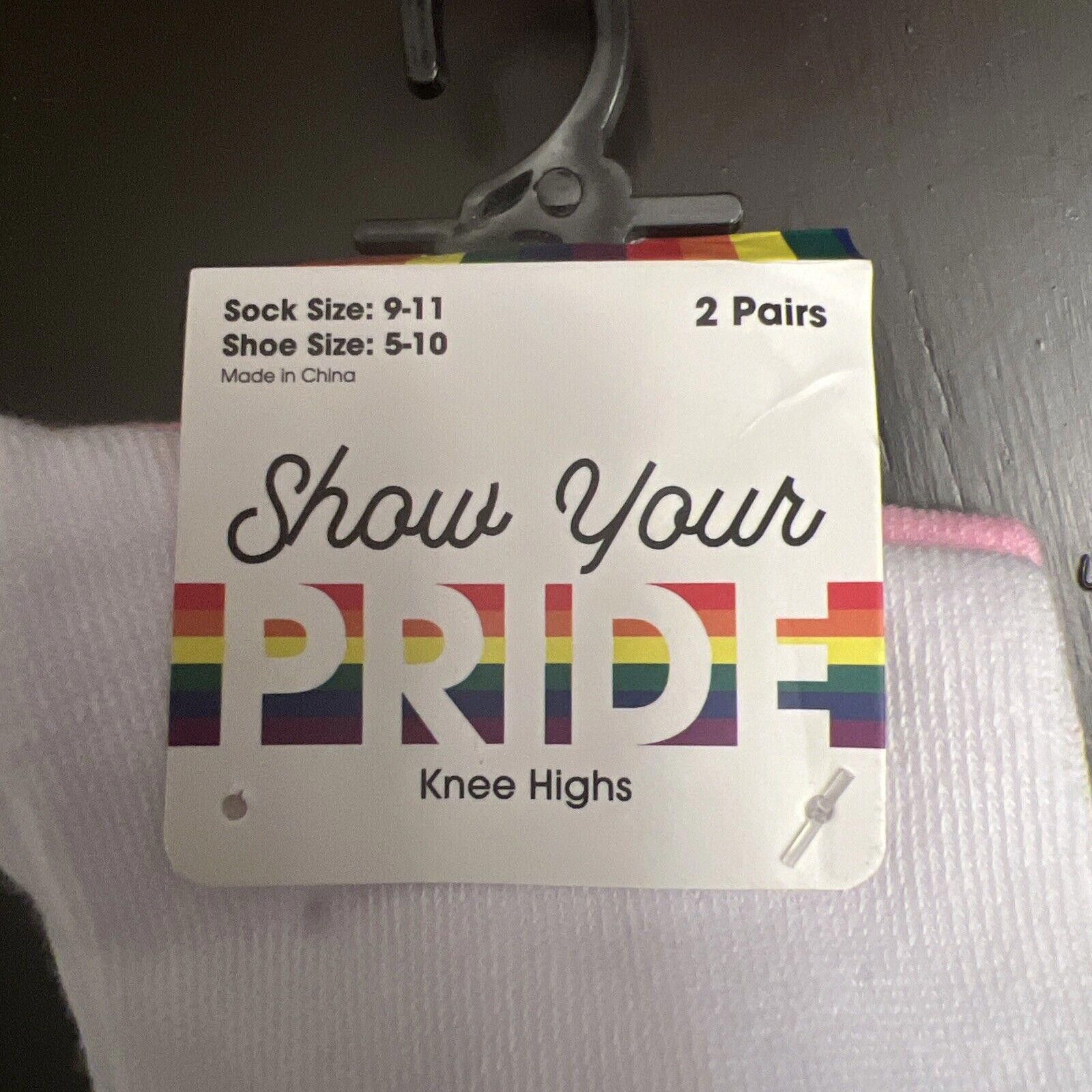 Designer Show Your Pride 2 Pair High Roller Socks Size ONE SIZE - 4 Thumbnail