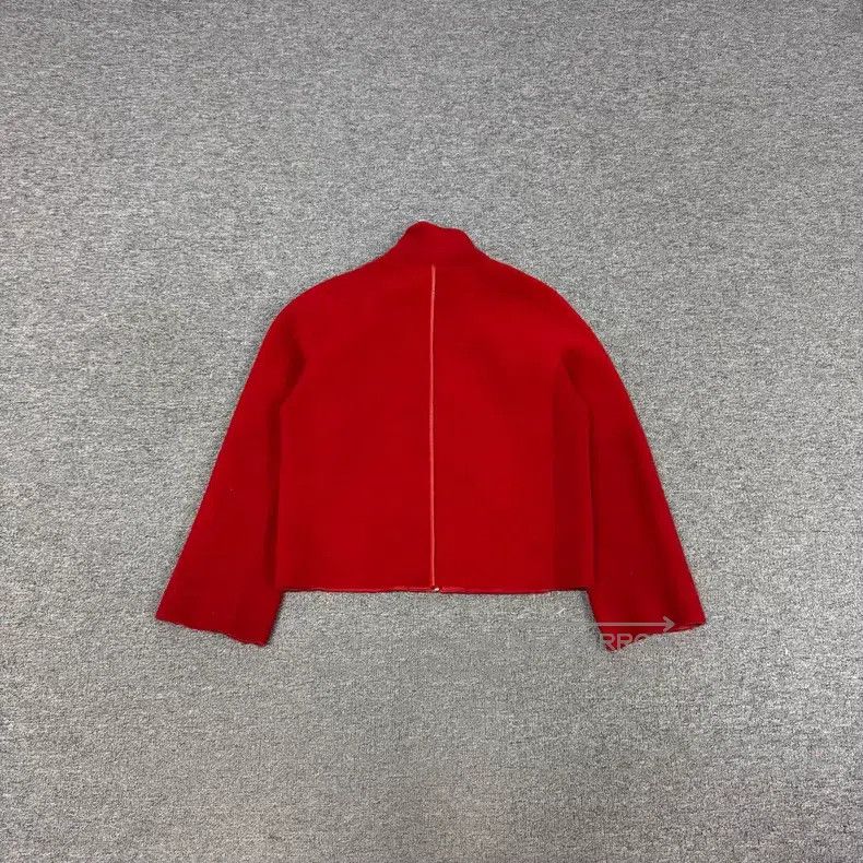 Hermes Hermes Red fur and leather combination short coat Size XXS / US 00 / IT 34 - 2 Thumbnail