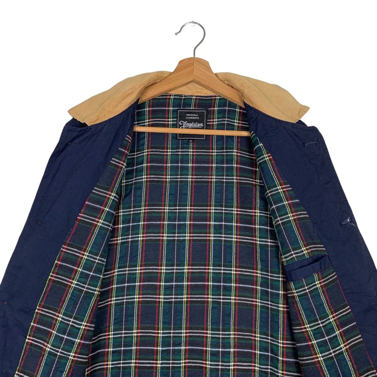 Japanese Brand TEMPTATION Outerwear Plaid Lined Chore Jacket #0259-C12 Size US M / EU 48-50 / 2 - 13 Thumbnail