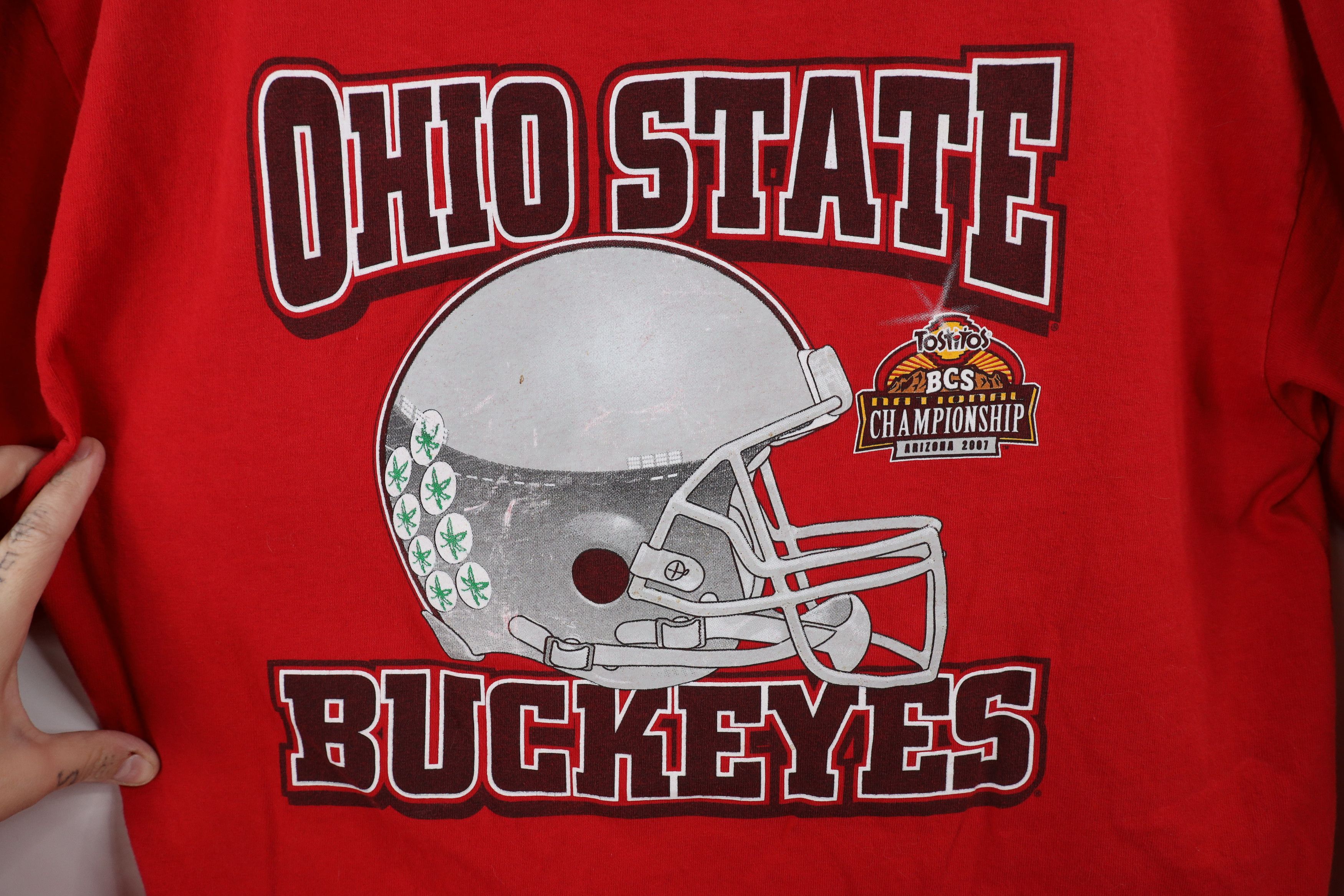 Vintage Vintage Championship State University Football T-Shirt Red Size US L / EU 52-54 / 3 - 4 Thumbnail