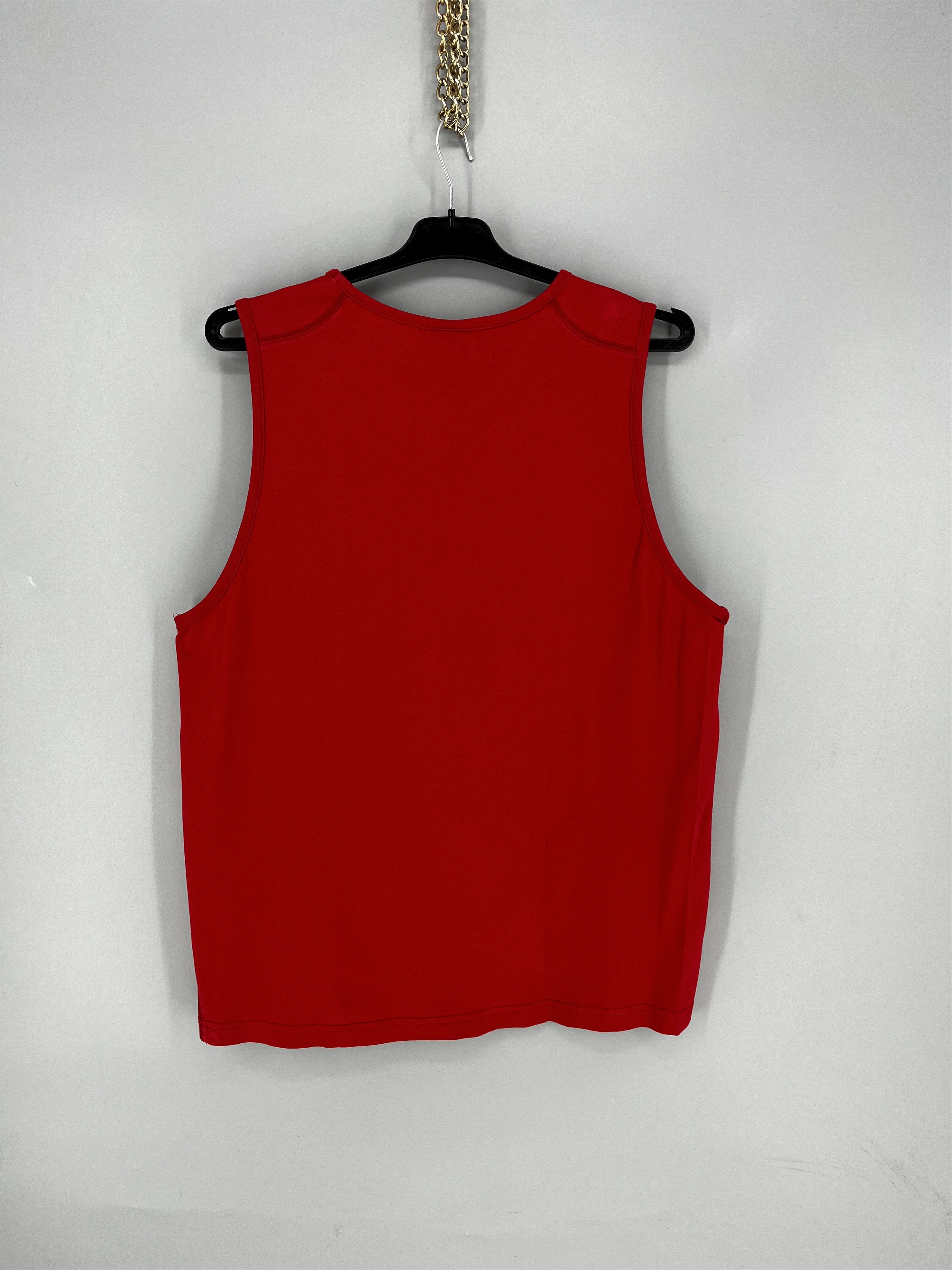 Nike Vintage Nike Tank Top Shirt Mens Red Sleeveless Logo Size US L / EU 52-54 / 3 - 8 Thumbnail