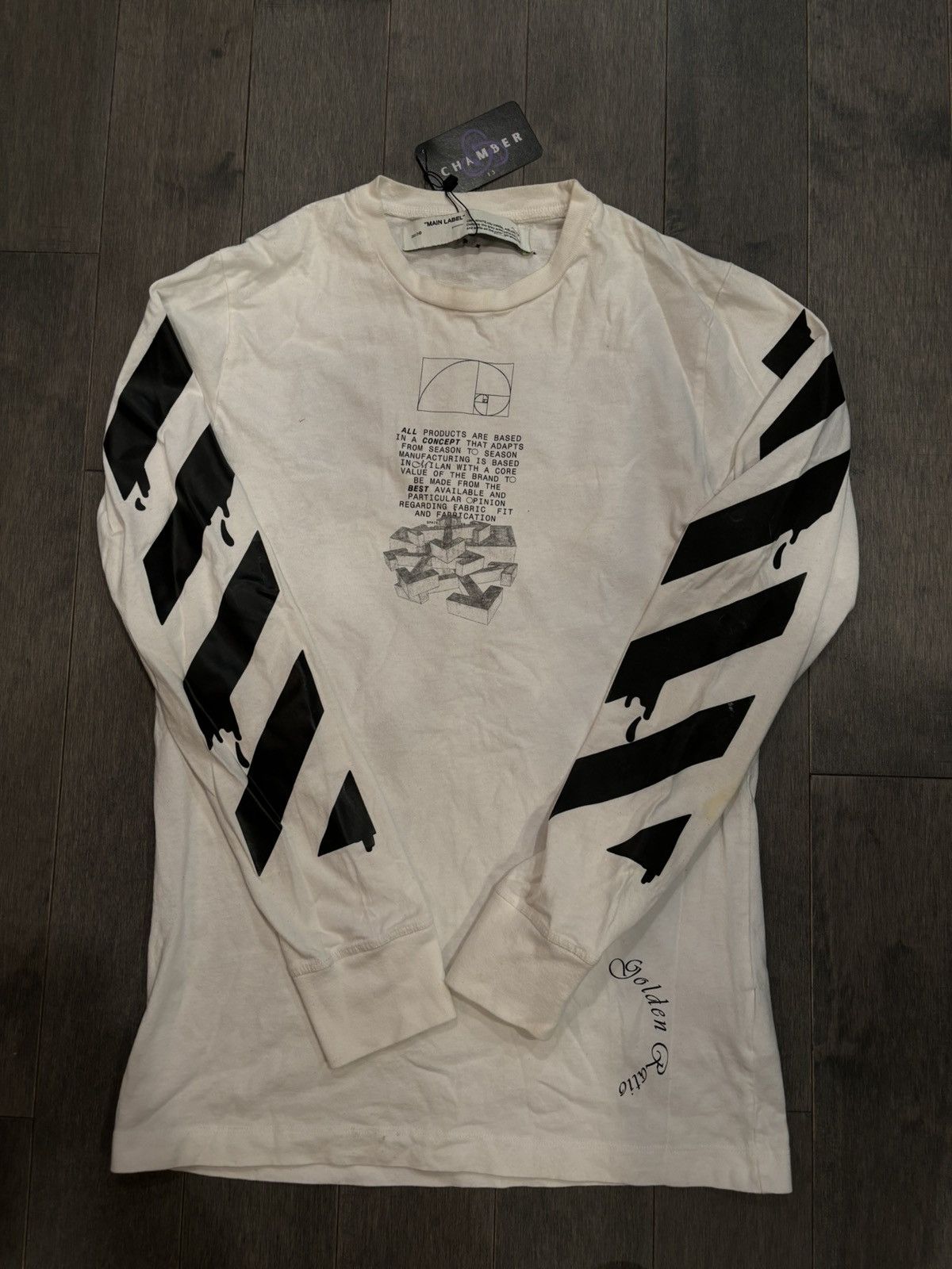 Off-White Off white Long Sleeve T Shirt small Size US S / EU 44-46 / 1 - 2 Thumbnail