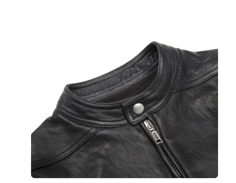 Rick Owens Rick Owens Men's Black Slim Fit Leather Jacket Size US S / EU 44-46 / 1 - 4 Thumbnail