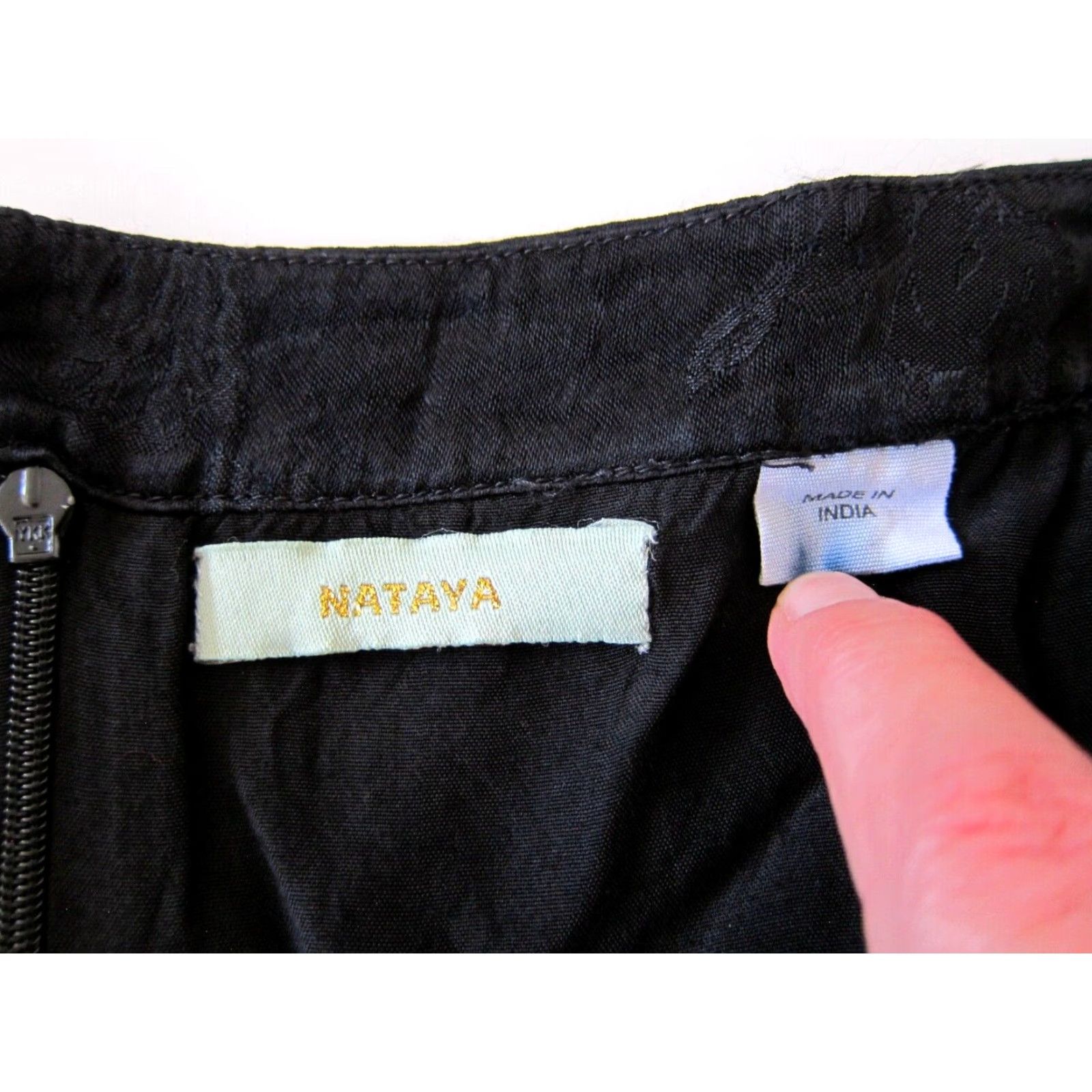 Vintage Nataya 100% Rayon Black Gold Fringe Long Maxi Skirt Medium Size 32" / US 10 / IT 46 - 4 Thumbnail