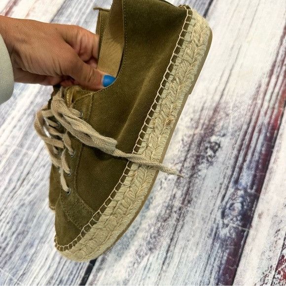 Other ALPARGATUS Olive Suede Women's Espadrille Sneakers Size US 8.5 / IT 38.5 - 5 Thumbnail