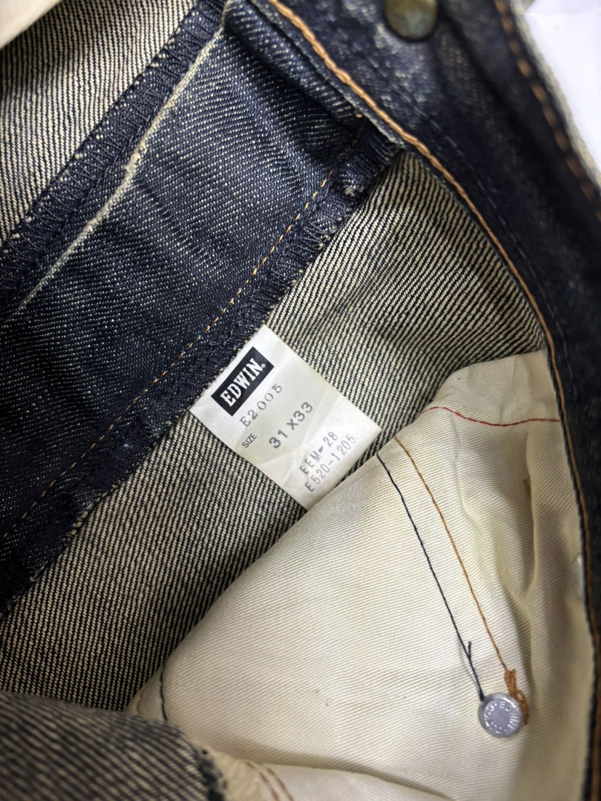 Undercover Rusty Edwin Function Baggy Jeans Mud Wash Denim Loose Size US 31 - 12 Thumbnail