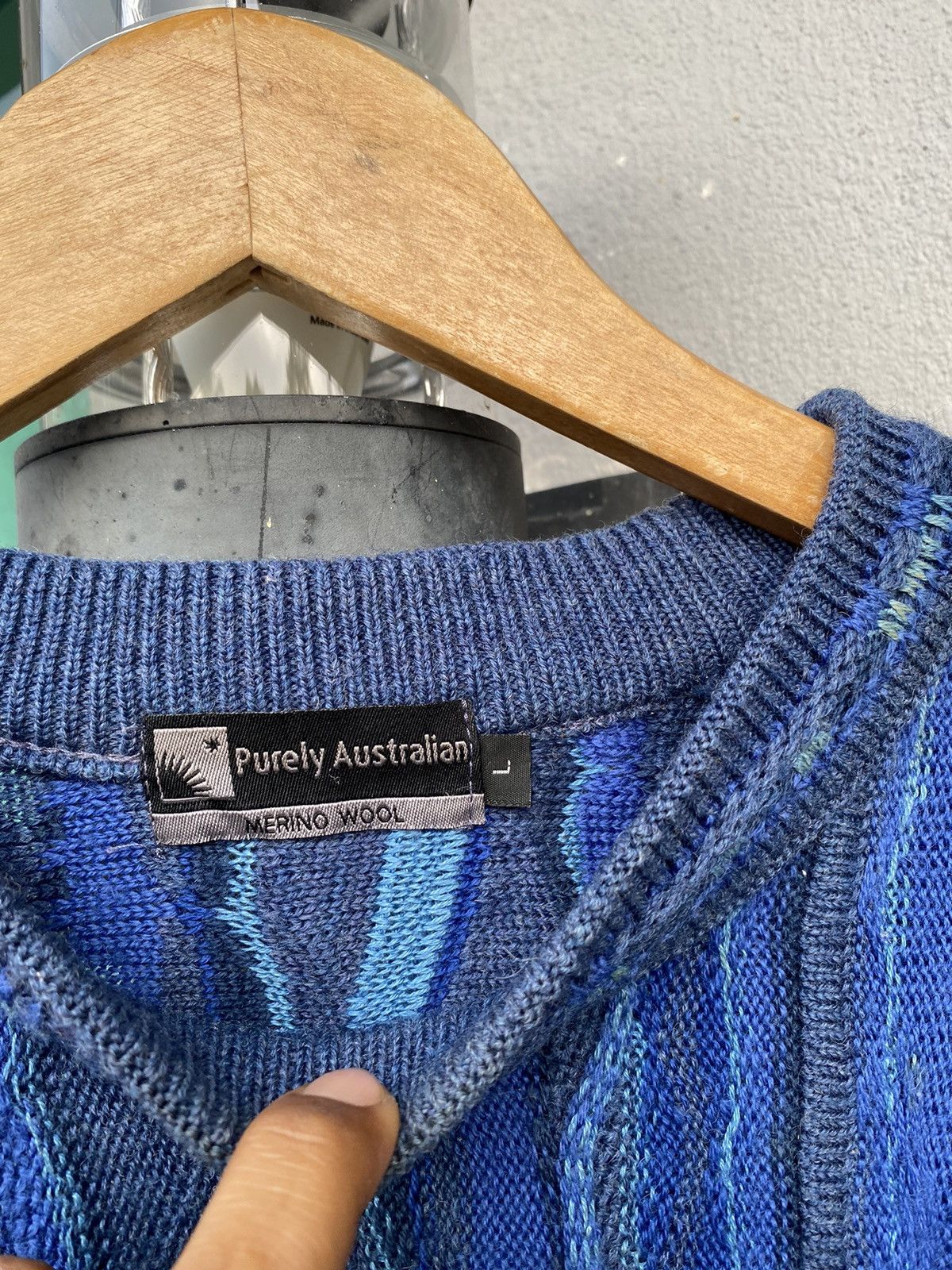 Designer × Vintage Vintage Cableknit Sweater lik Coogi Size US L / EU 52-54 / 3 - 6 Thumbnail