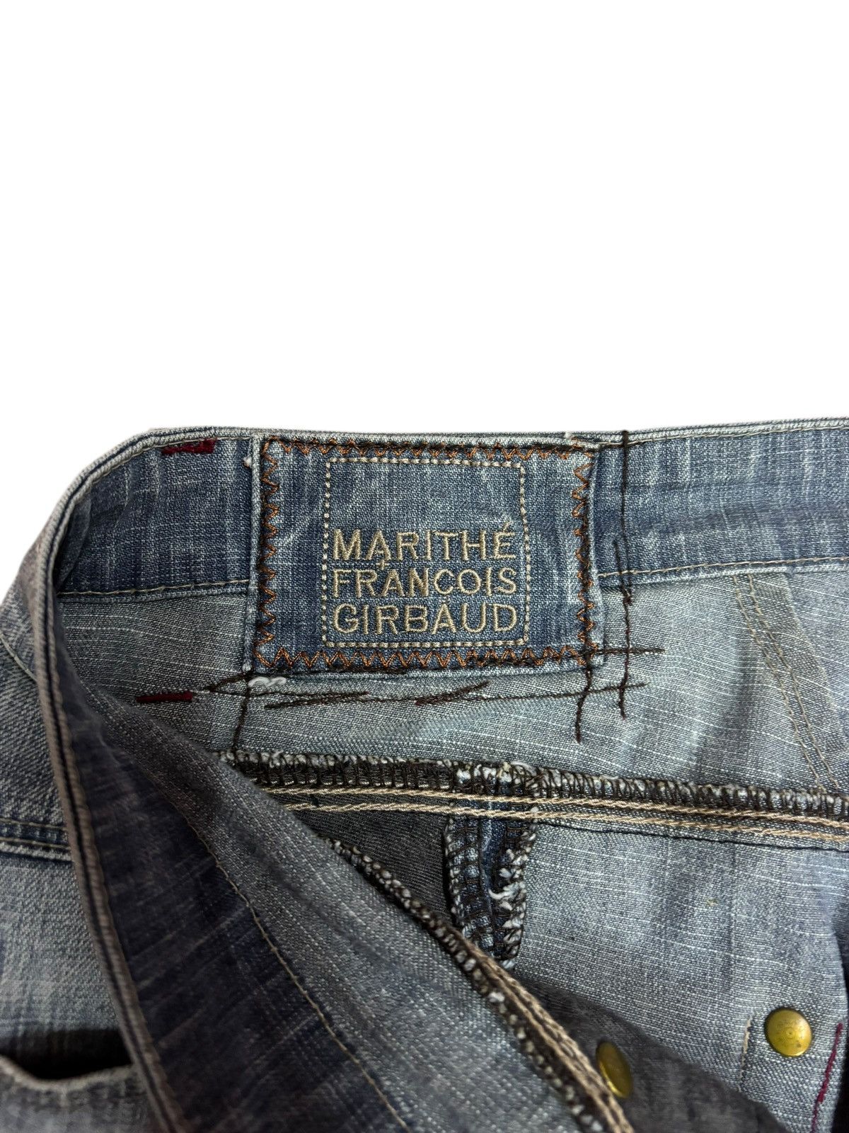 Marithe + Francois Girbaud Vtg 90s MFG Marithe Francois Girbaud Flared Bootcut Jeans Size US 32 / EU 48 - 9 Thumbnail