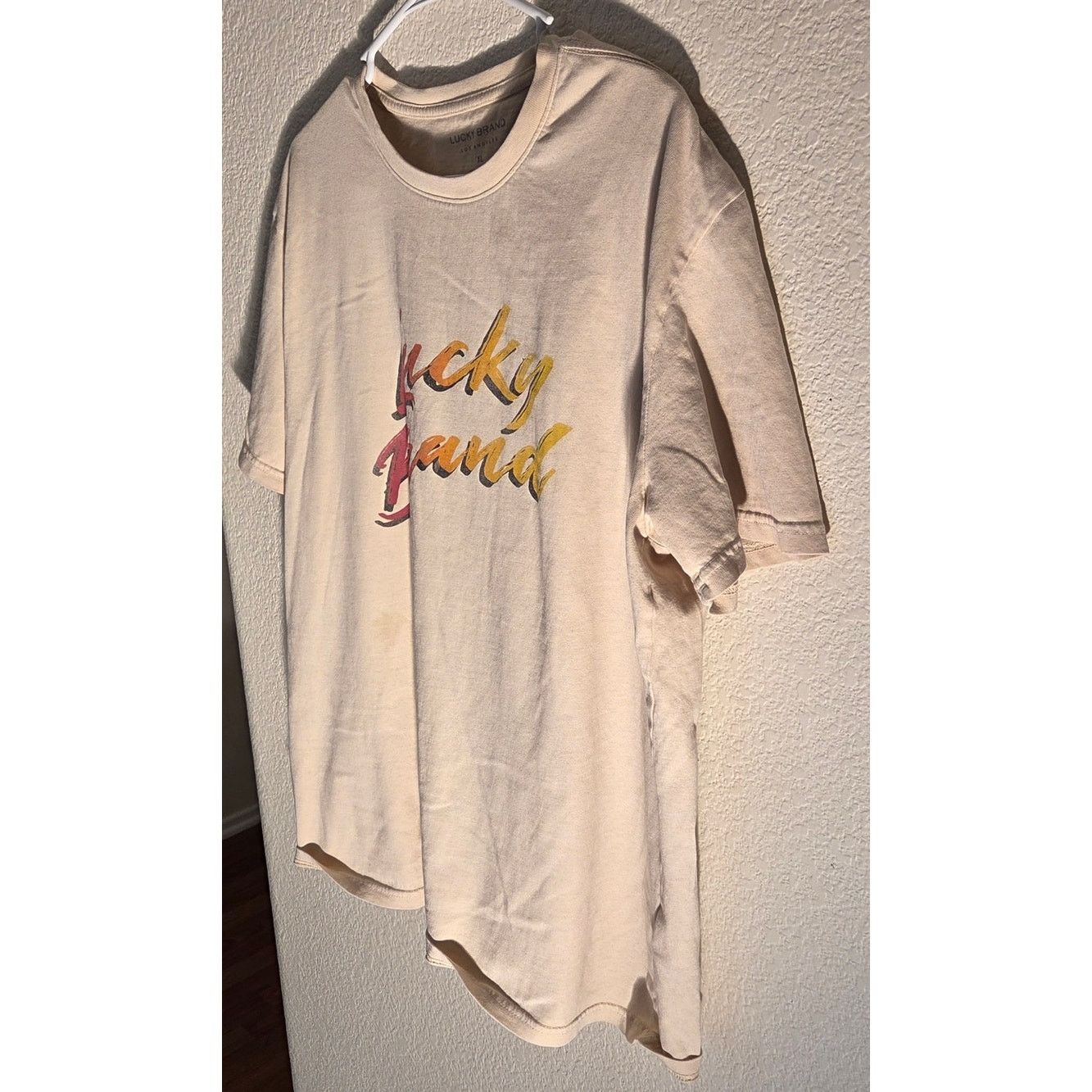 Lucky Brand Lucky Brand Cream T-Shirt - Women's XL Size XL / US 12-14 / IT 48-50 - 3 Thumbnail
