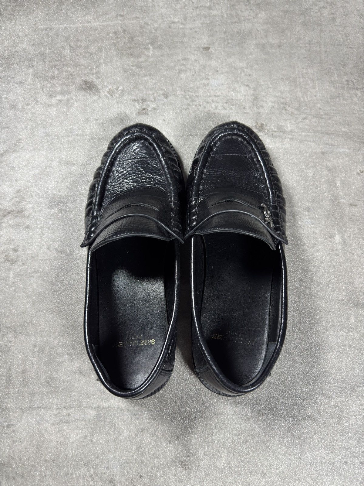 Saint Laurent Paris Saint Laurent Leather Loafers – Black Size US 5 / IT 35 - 5 Thumbnail