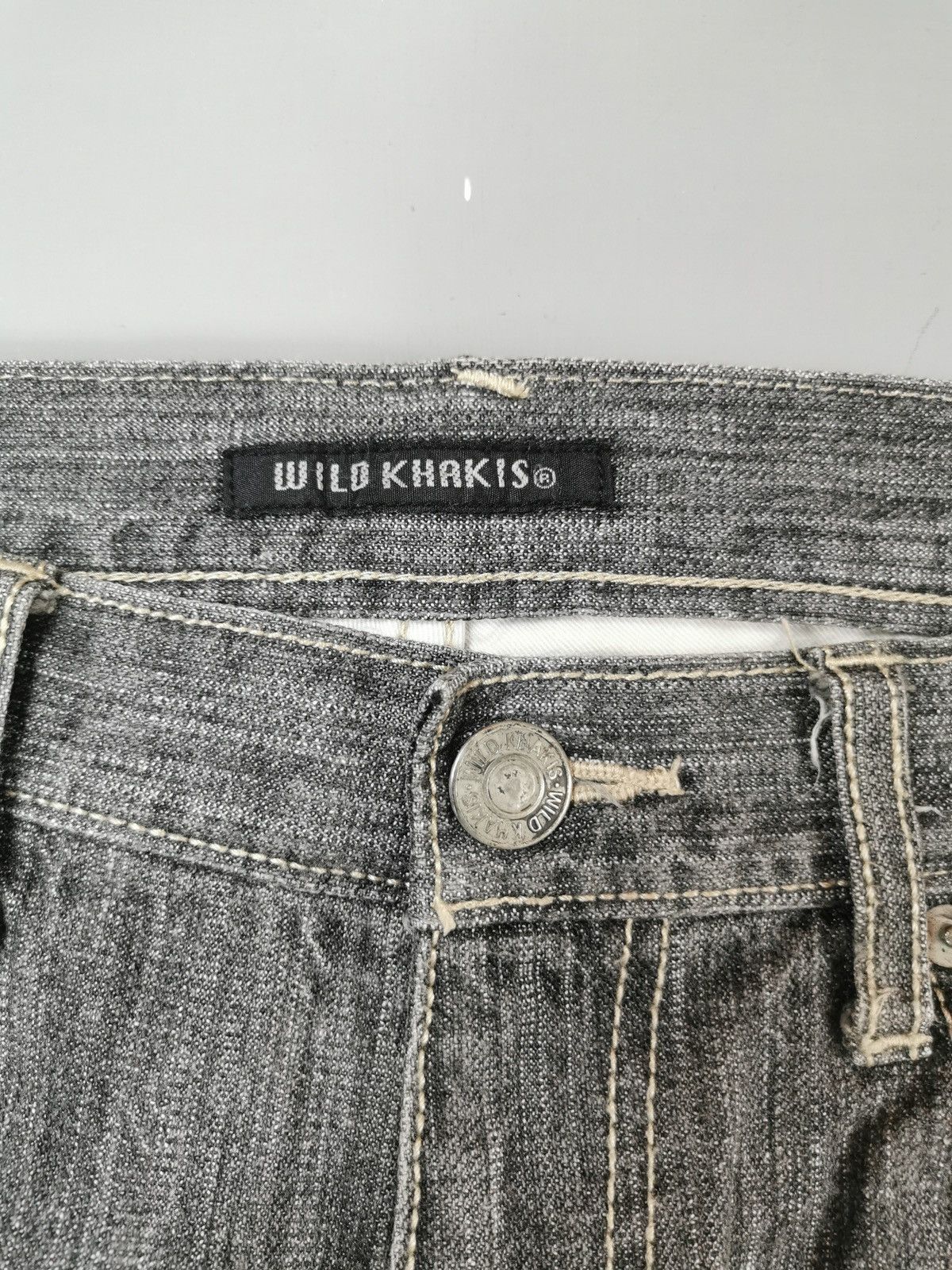 Japanese Brand × Vintage Wild Khakis Stripe Pocket Jeans (LG75) Size US 31 - 8 Thumbnail