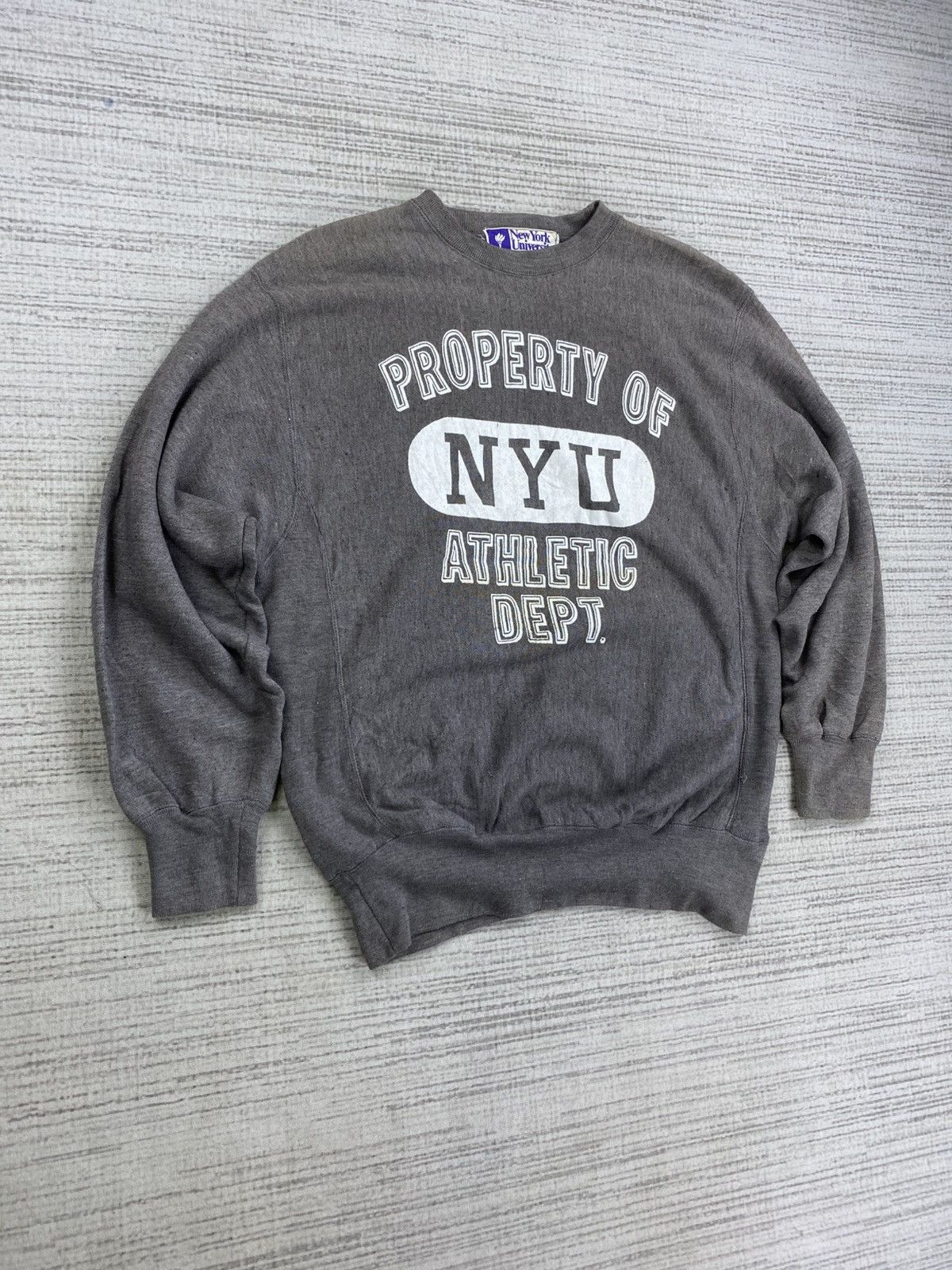 Product Of New York × Vintage Vtg New York University Athletic Dept Embroidery Sweatshirt Size US M / EU 48-50 / 2 - 3 Thumbnail