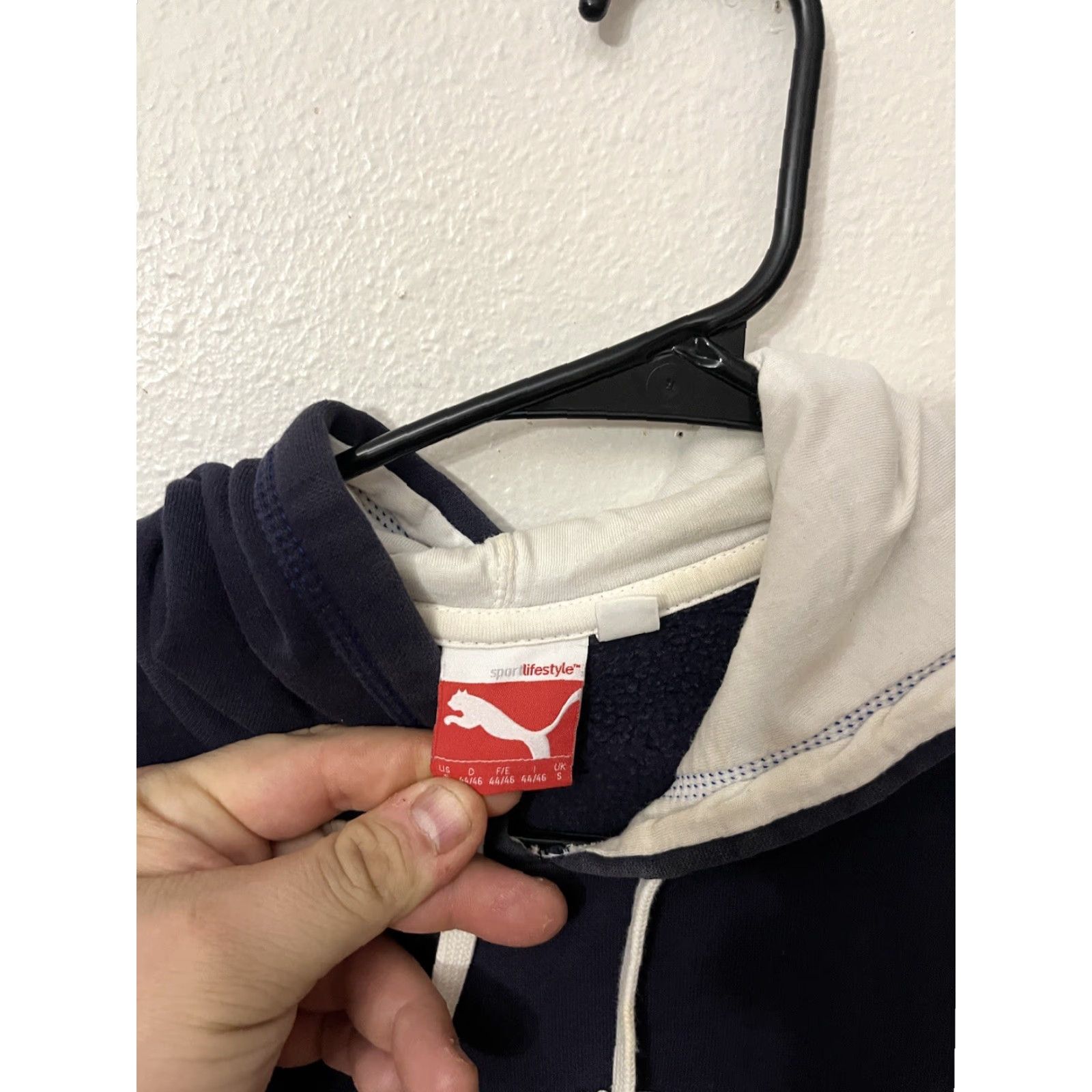 Puma PUMA Pullover Hoodie Sweatshirt Mens Sz Small Blue W/ Logo Sleeve Logo Sport Size US S / EU 44-46 / 1 - 3 Thumbnail