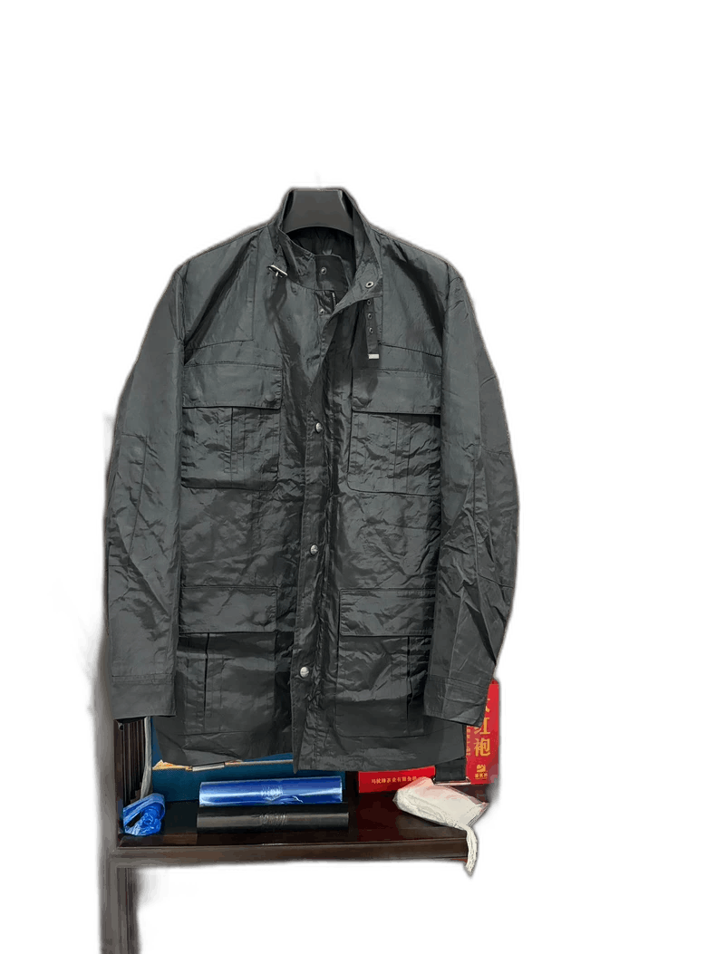 Jil Sander Jil Sander Black Windbreaker Coat Size US L / EU 52-54 / 3 - 1 Thumbnail