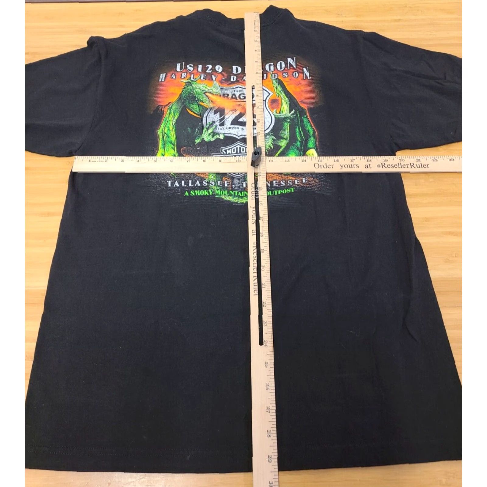 Harley Davidson Harley-Davidson T-Shirt Dragon Graphic 2020 Smoky Mountain Tennessee US 129 Mens Large Black Cotton Crew Neck Short Sleeve Regular Fit Size US L / EU 52-54 / 3 - 6 Thumbnail