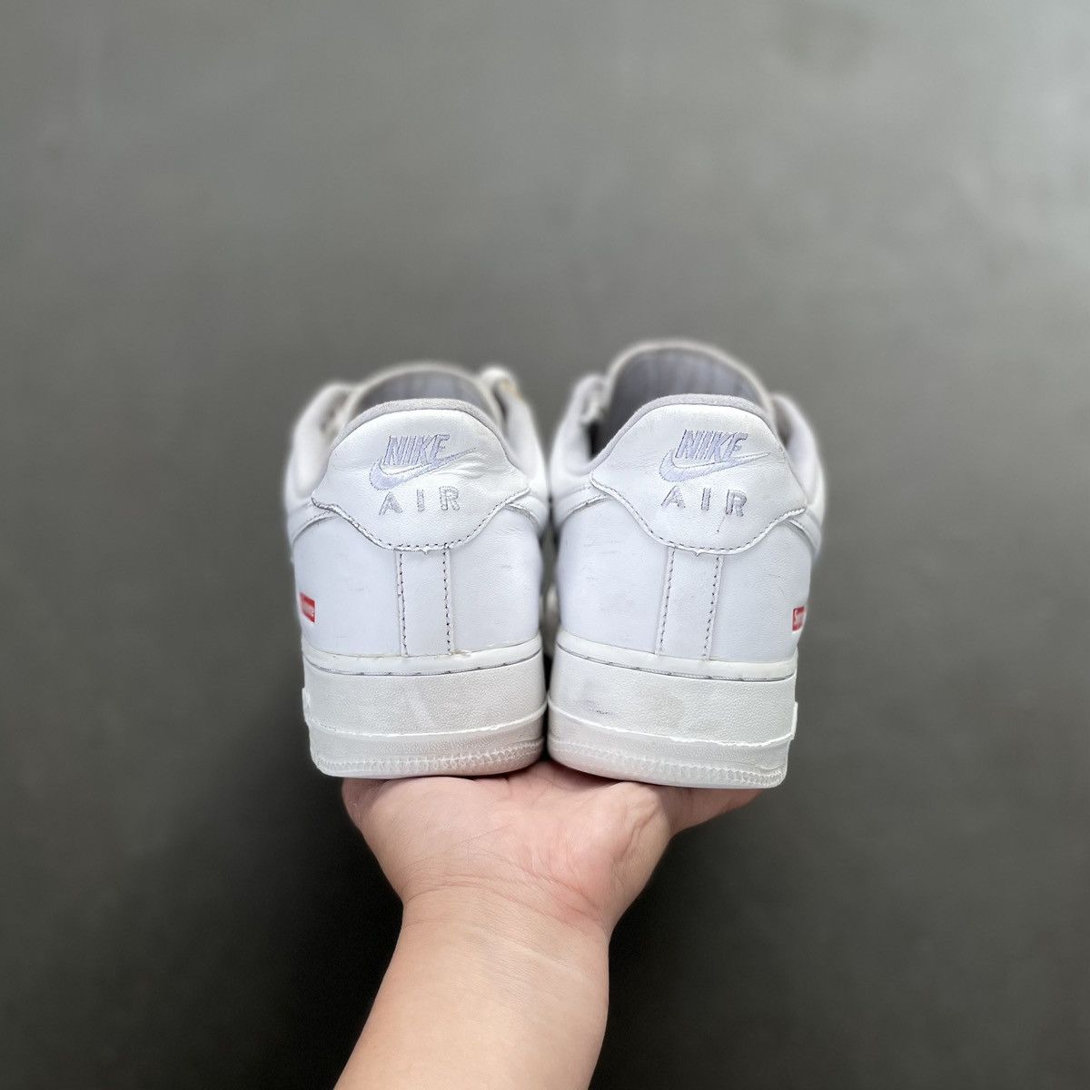 Nike × Supreme Nike Air Force 1 Low Supreme White Size US 9 / EU 42 - 7 Thumbnail