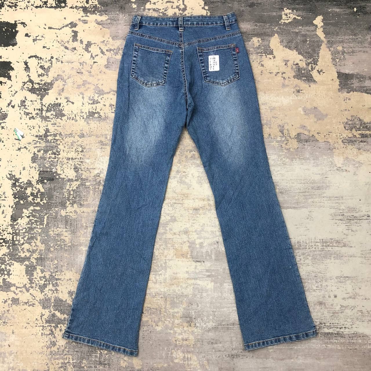 Japanese Brand P788 JB JAPAN FLARED PAINTED JEANS Size 26" / US 2 / IT 38 - 2 Thumbnail