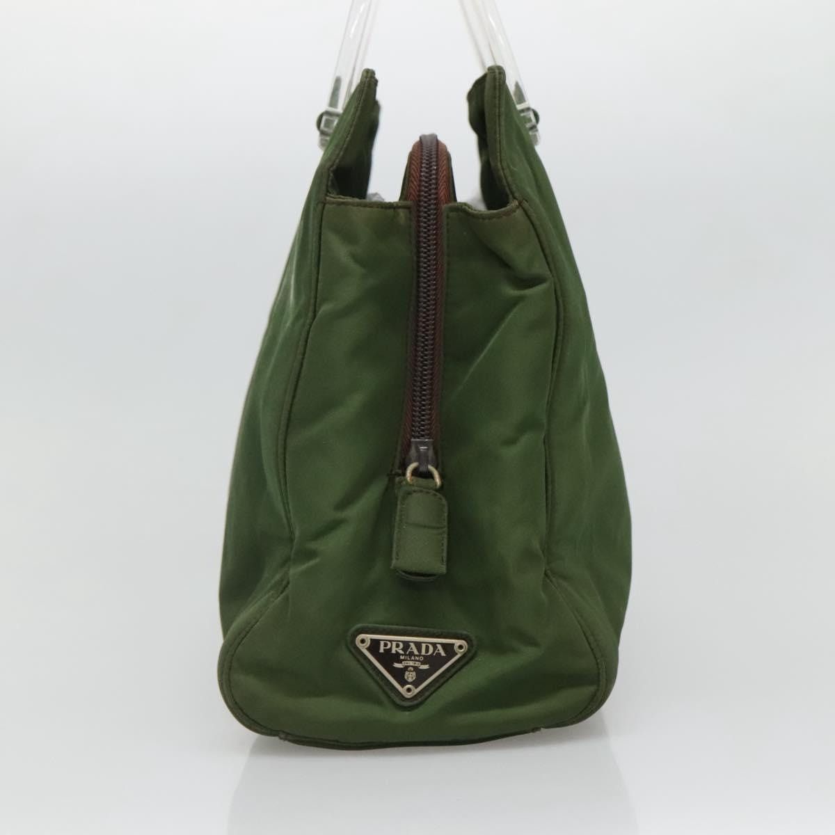 Prada PRADA Tote Bag Nylon Khaki Silver Size ONE SIZE - 4 Thumbnail