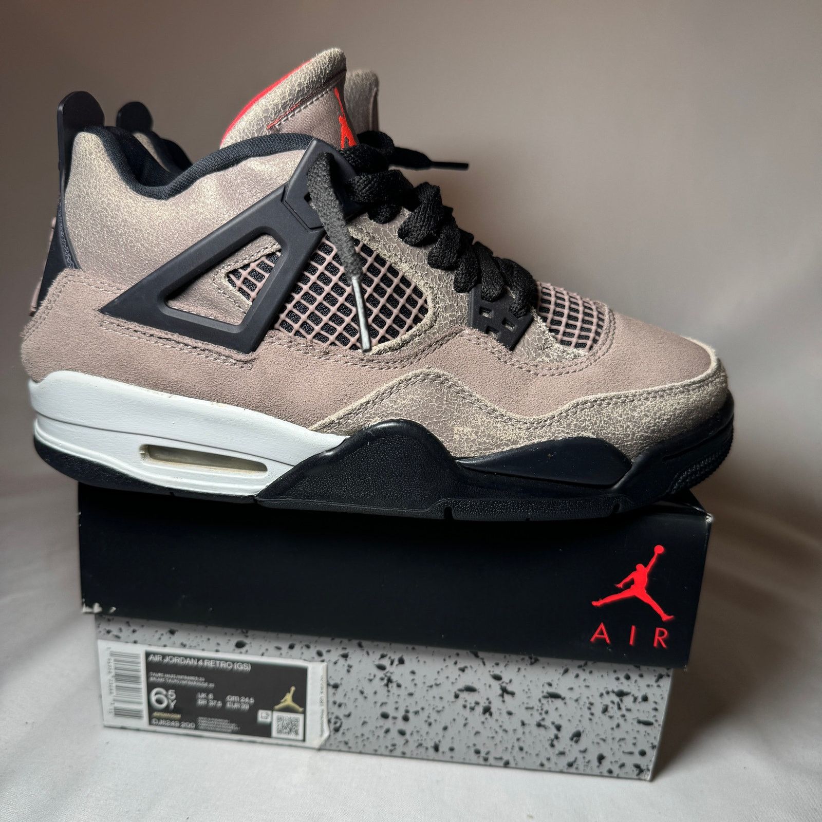 Jordan Brand × Nike Size 6.5 - Nike Air Jordan 4 Retro GS Taupe Haze Men's Shoes Size US 6.5 / EU 39-40 - 1 Thumbnail