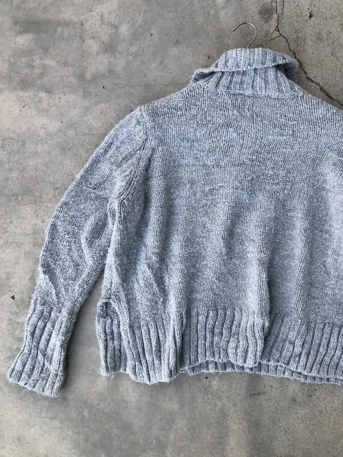 Aran Isles Knitwear × Designer ZARA Half Zip Jumper Grey Sweater Fleece Size US XL / EU 56 / 4 - 12 Thumbnail