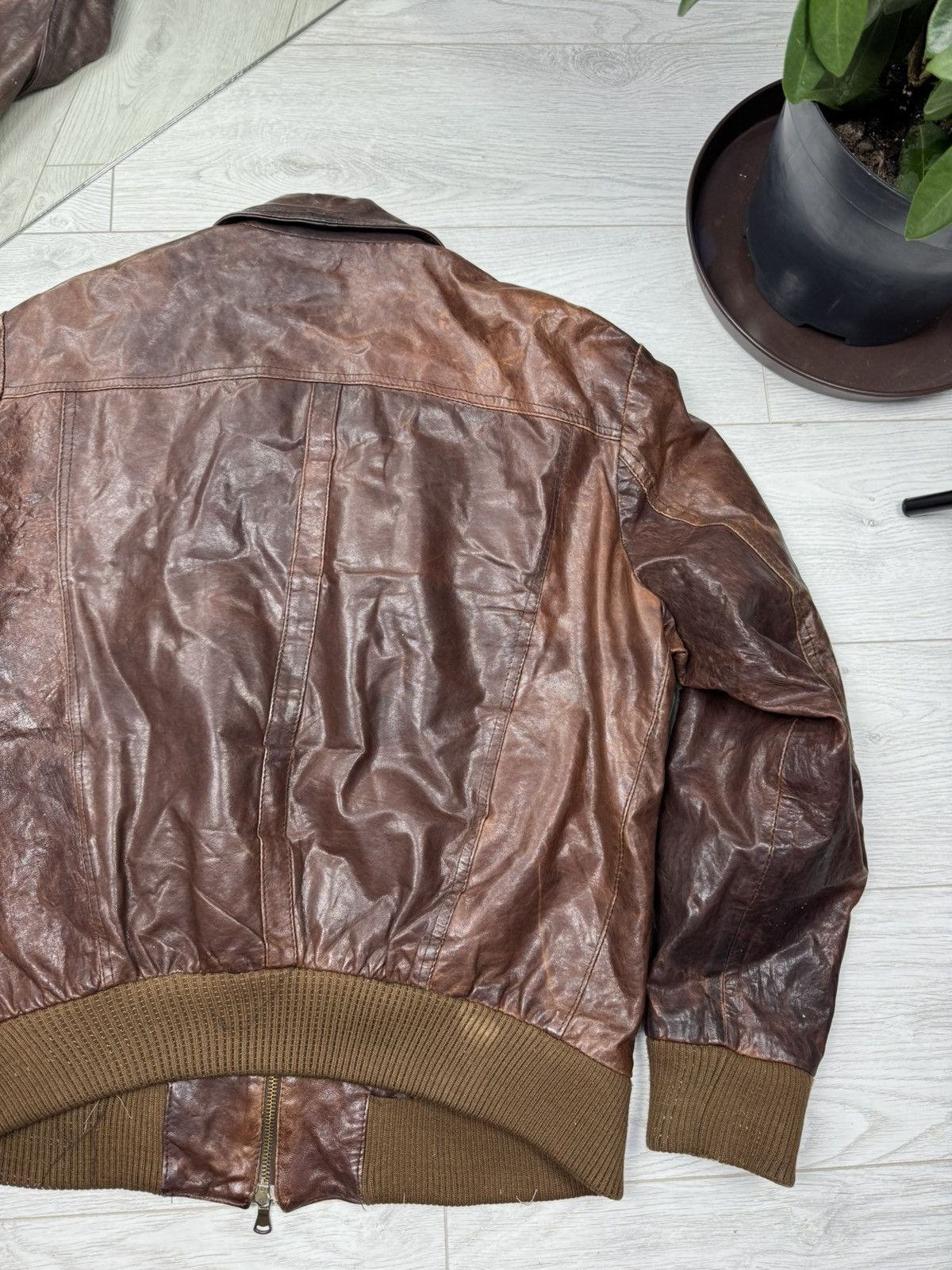 Hysteric Glamour CRAZY RICK OWENS STYLE SUEDE LEATHER JACKET FUR HOOD SWAG Size US M / EU 48-50 / 2 - 8 Thumbnail