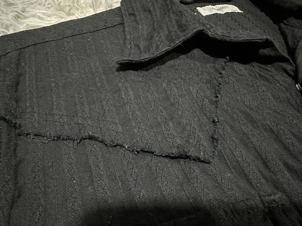 If Six Was Nine 🔥Sick Y2K Omkoe Frayed Striped Western Shirt Goth Punk Size US M / EU 48-50 / 2 - 4 Thumbnail