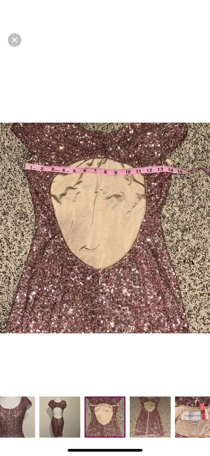 Dress the Population Dress the population medium Gabriella sequin cocktail dress Size M / US 6-8 / IT 42-44 - 2 Thumbnail