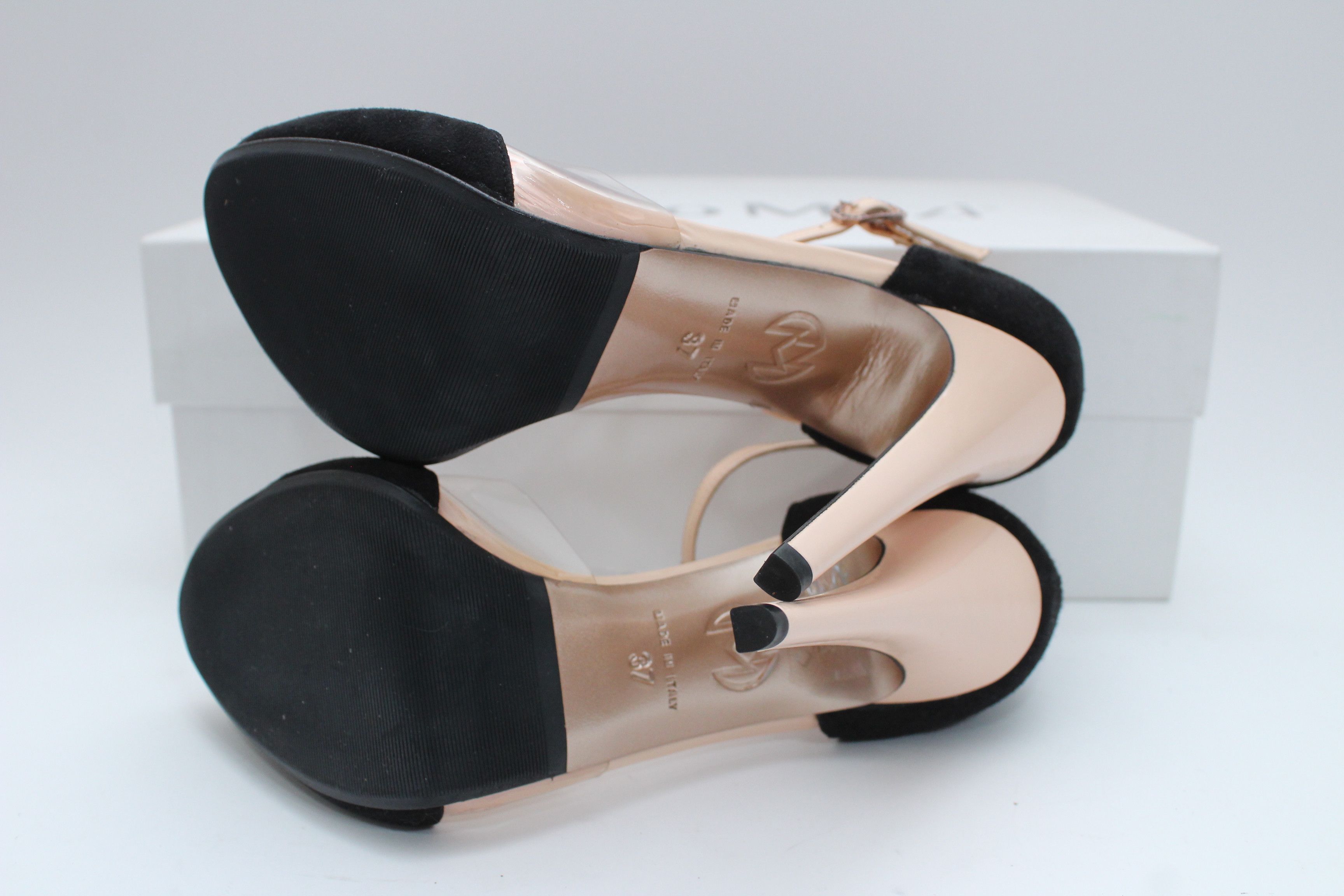 Other Nando Muzi Clear Detail Suede Sandals Size 37 Size US 7 / IT 37 - 11 Thumbnail