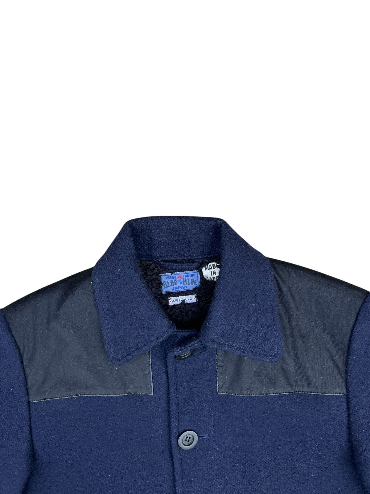 Blue Blue Japan Blue Blue Japan Arigato Waxed Shoulder Indigo Wool Jacket Size US S / EU 44-46 / 1 - 4 Thumbnail