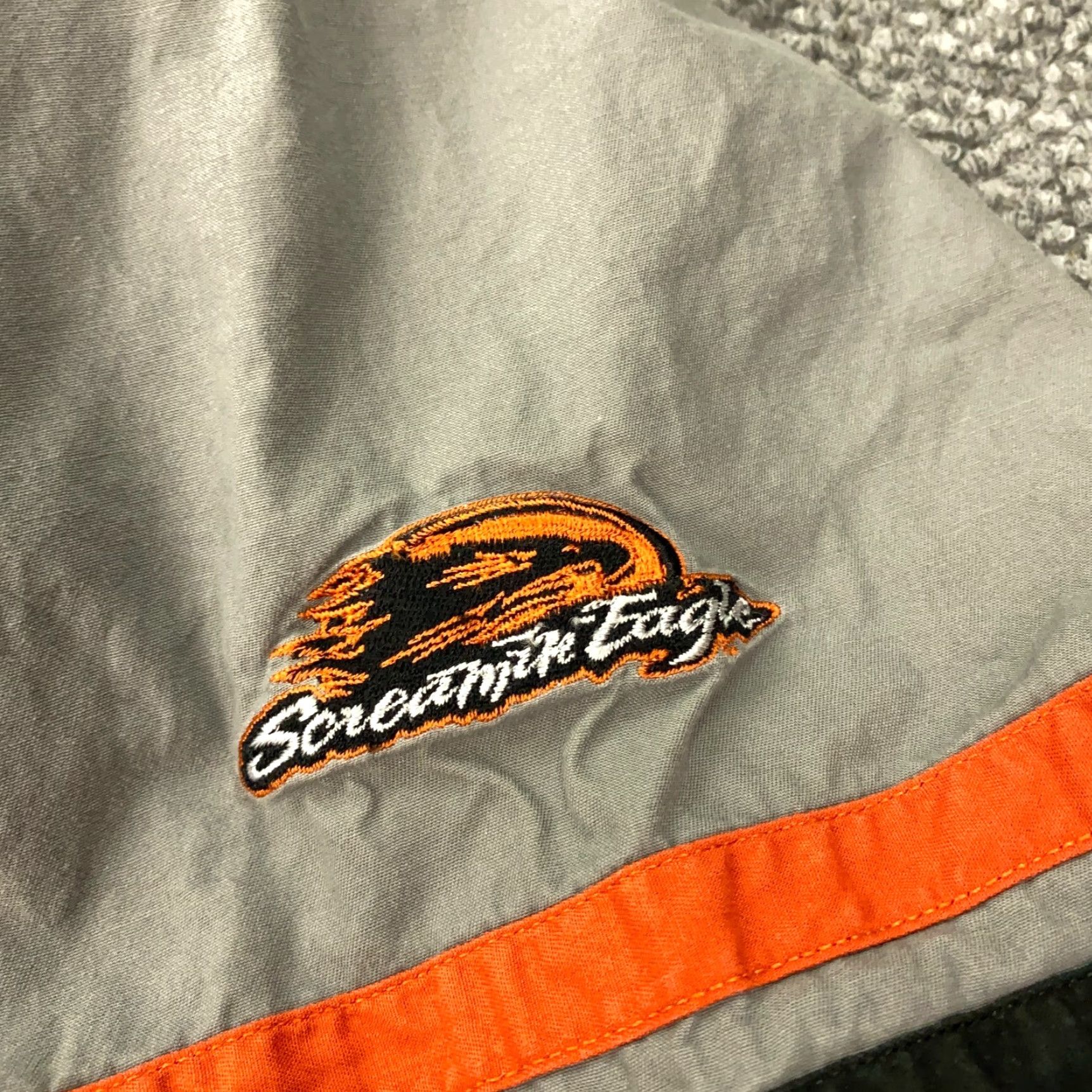 Harley Davidson HARLEY-DAVIDSON Racing Garage Shirt Button-Up Mens 2XL Gray Colorblock Biker Casual Size US XXL / EU 58 / 5 - 6 Thumbnail