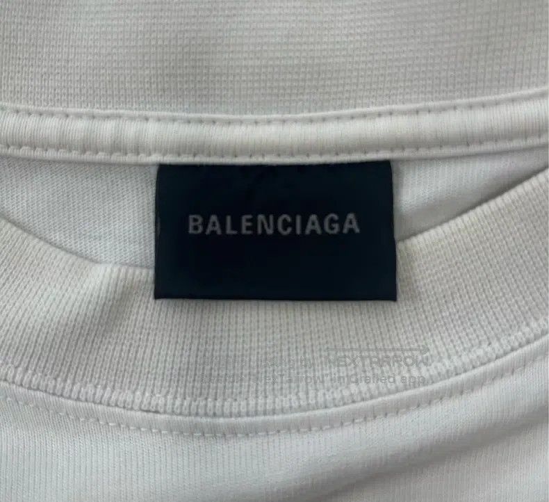 Balenciaga White BB Doodle Letter Logo Short Sleeve