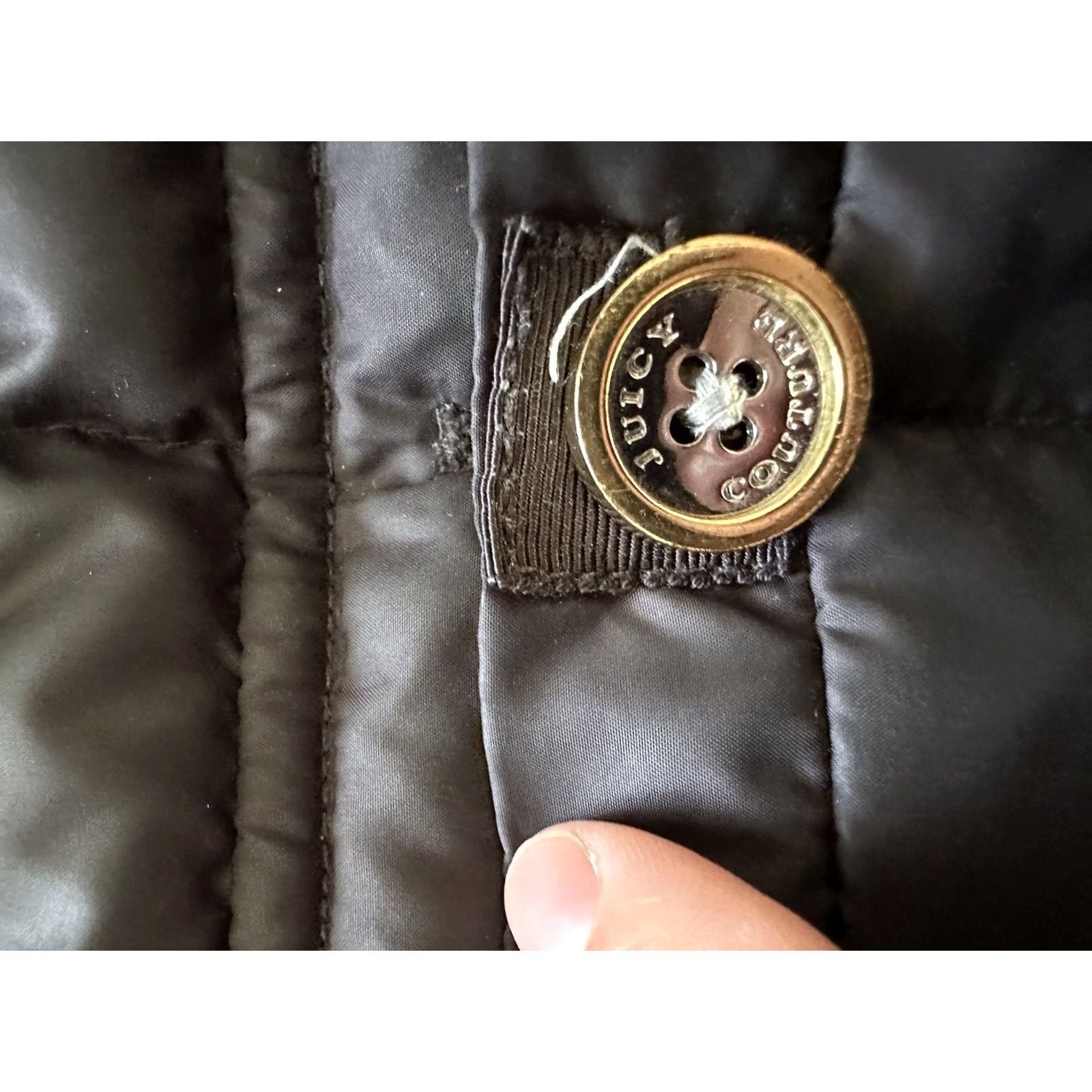 Juicy Couture VINTAGE Juicy Couture Puffer Coat Hooded Down Quilted Black Women Slim S Coat Modern Y2K Jacket Size S / US 4 / IT 40 - 3 Thumbnail