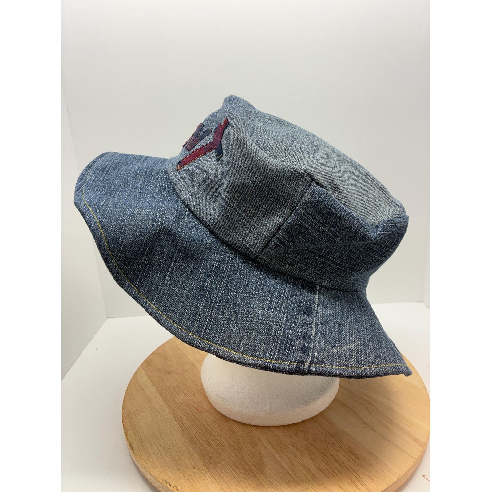 Other Reworked Denim “Saint” Hat – Y2K Minimal Streetwear Size ONE SIZE - 3 Thumbnail