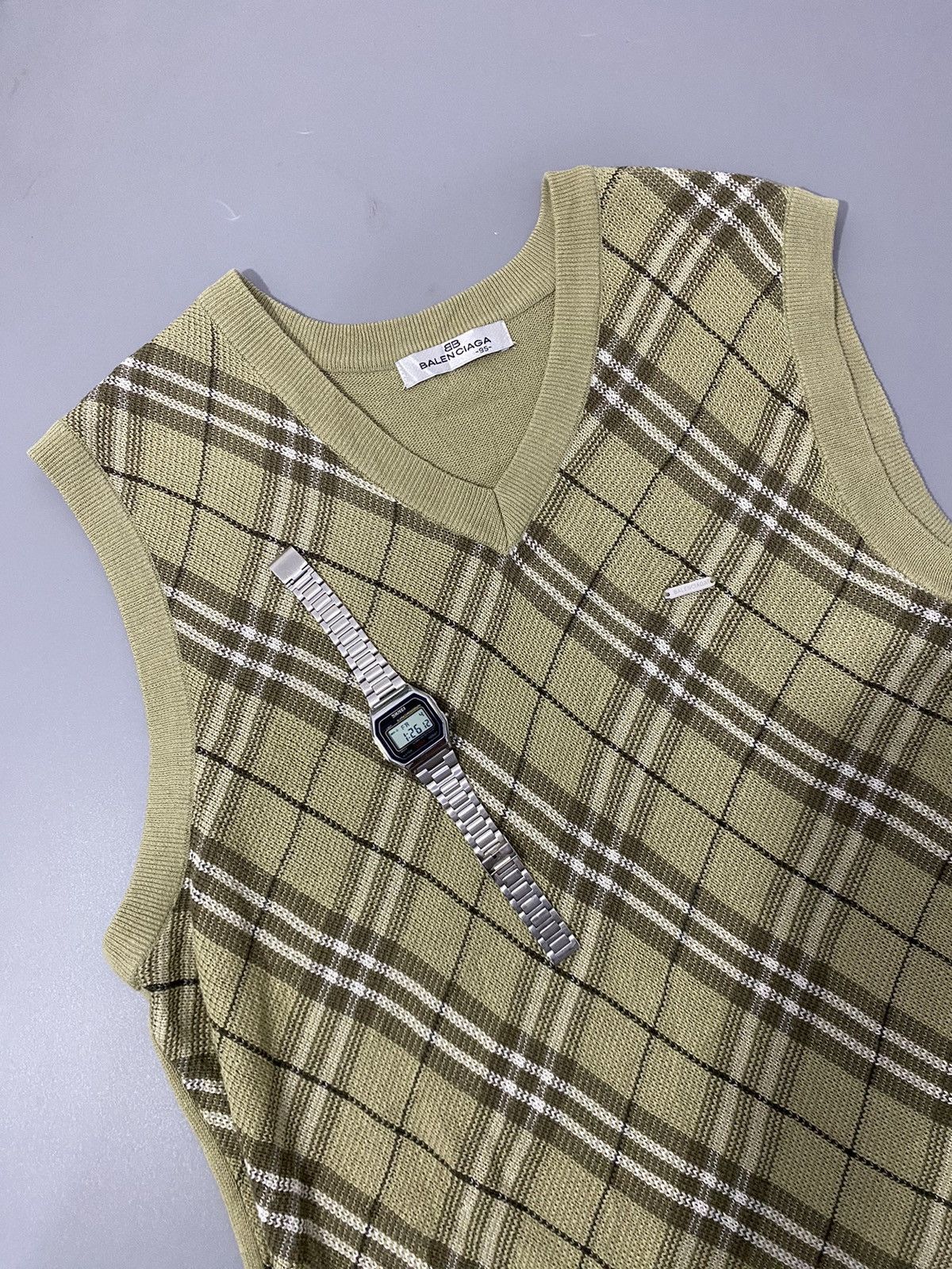 Balenciaga × Vintage 💥Metal💥Balenciaga Vest Size US M / EU 48-50 / 2 - 3 Thumbnail