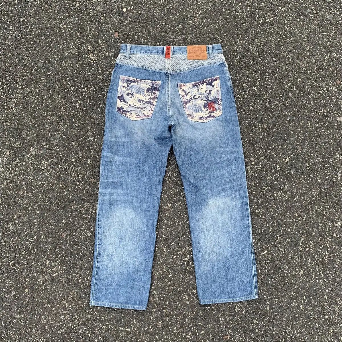 Japanese Brand 💥 HOT ITEM 💥 Vintage Kara Kuri Tamashi Jeans Denim Pants Size US 30 / EU 46 - 12 Thumbnail