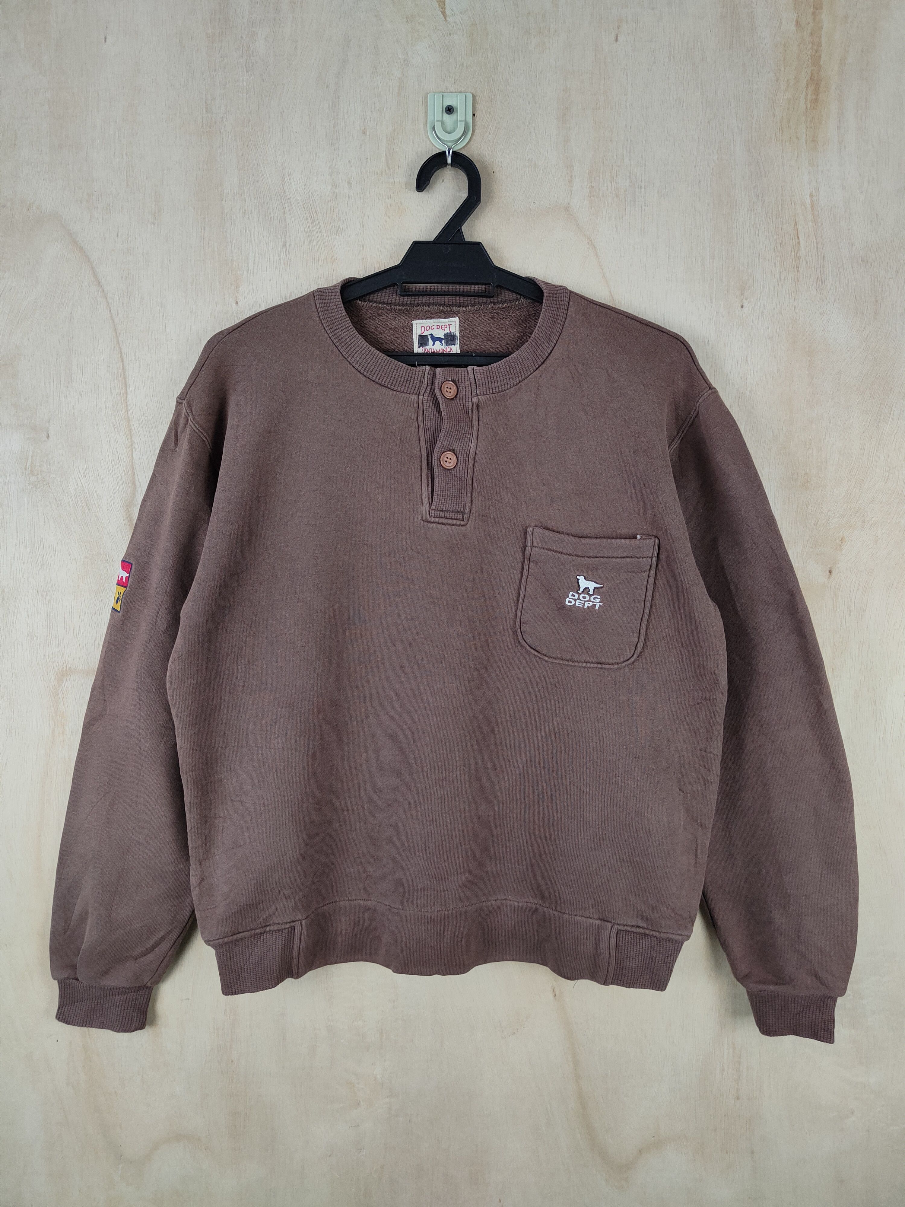 Japanese Brand Dog Dept Dark Brown Sweatshirts #S2565 Size US S / EU 44-46 / 1 - 1 Thumbnail
