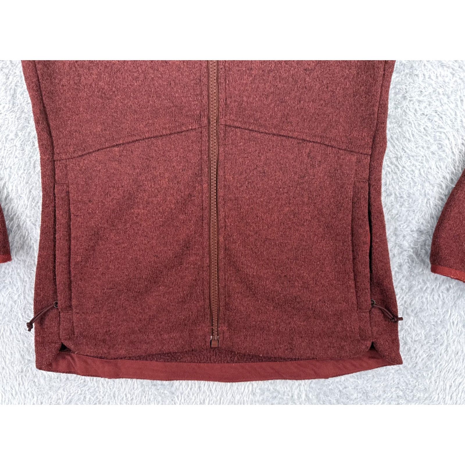 The North Face The North Face Jacket Womens XS Red Knit Shell Mock Neck Fleece Lined Size XS / US 0-2 / IT 36-38 - 5 Thumbnail