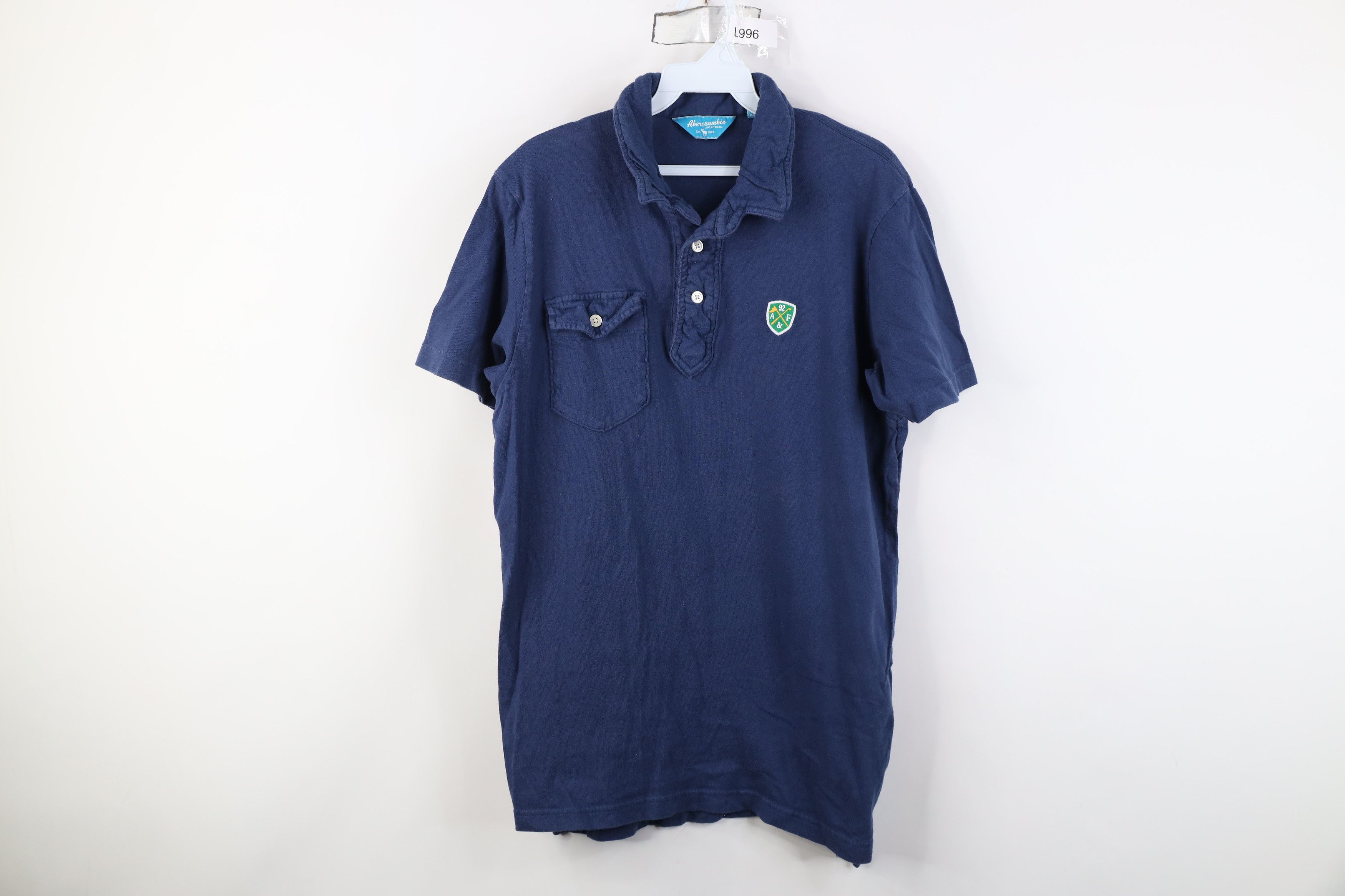 Abercrombie & Fitch Vintage 90s Y2K Abercrombie & Fitch Knit Polo Shirt Blue Size US XL / EU 56 / 4 - 1 Thumbnail