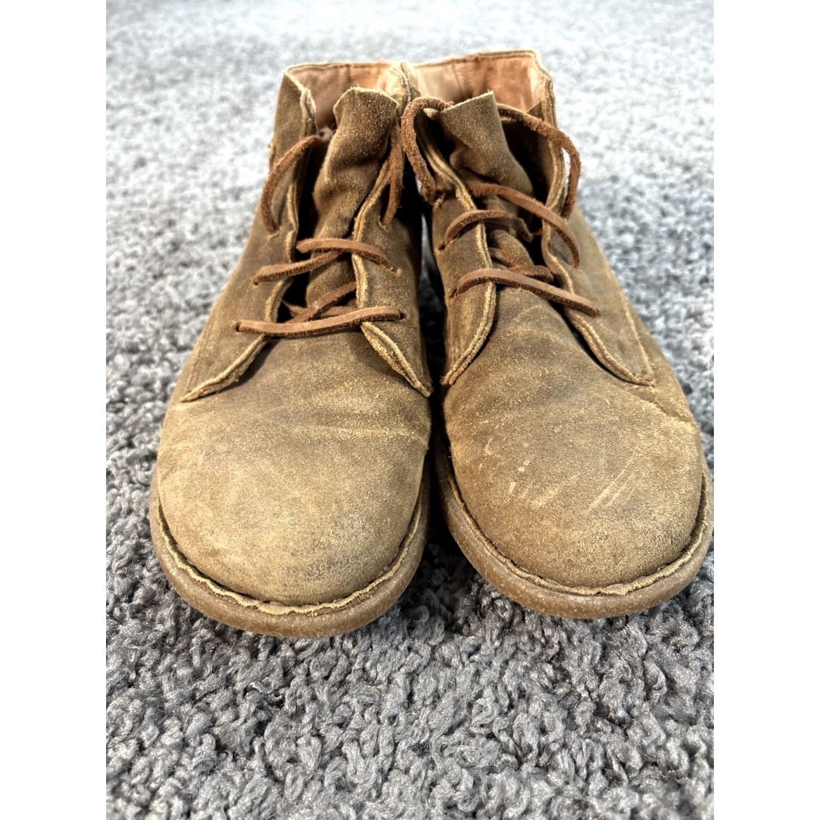 Born VINTAGE Born Wynter II Ankle Boots Bootie Women's Sz 9.5 Brown Nubuck Leather BR0054057 Size US 10 / IT 40 - 2 Thumbnail