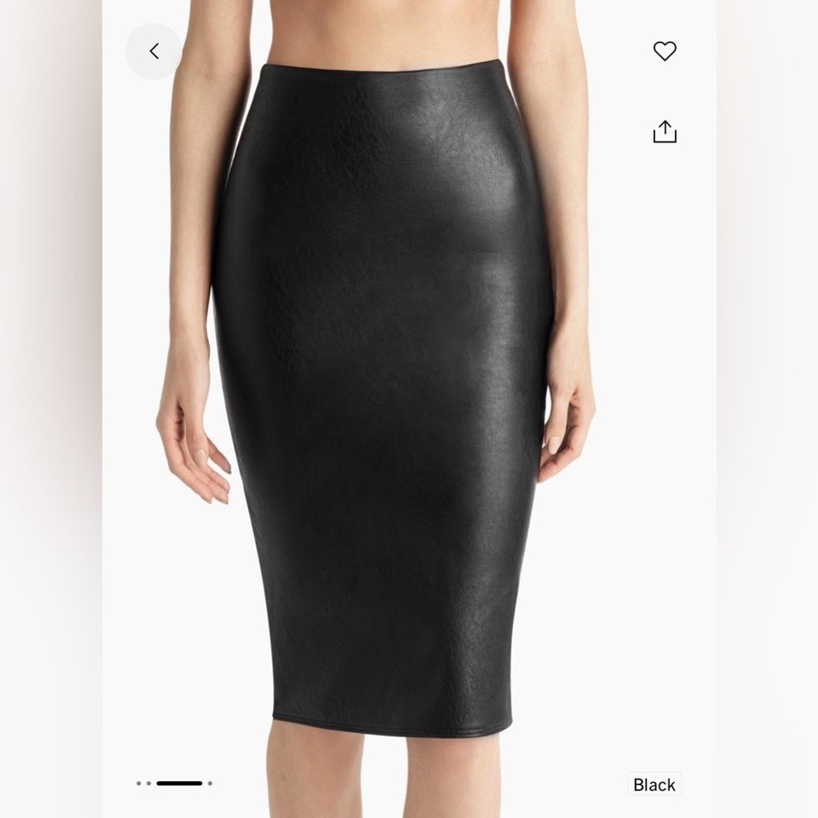 Commando New Commando Black Pencil Skirt size S Size 23" - 2 Thumbnail