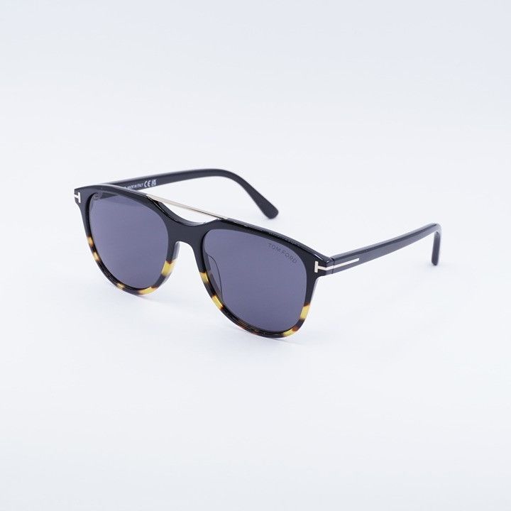 Tom Ford Tom Ford FT1098 05A Damian-02 Sunglasses Black Aviator Frame Size ONE SIZE - 1 Thumbnail